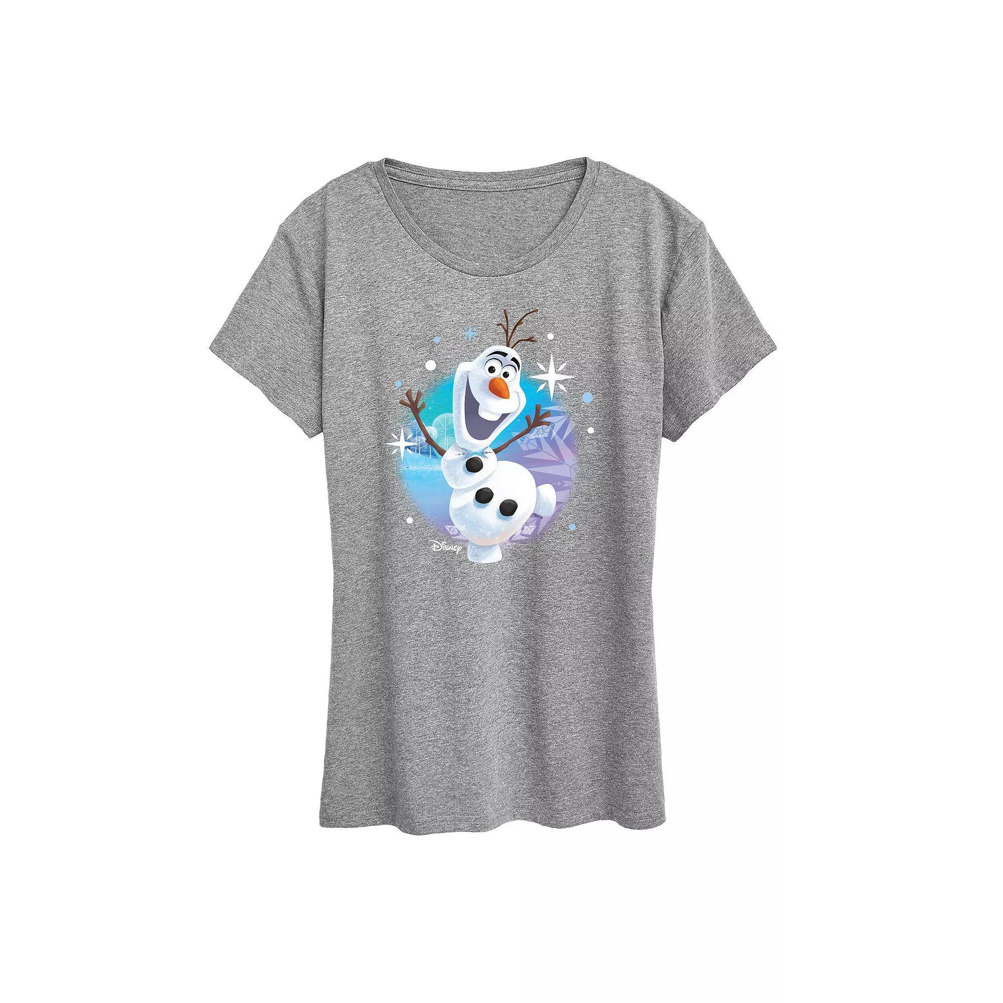 Disney's Frozen 2 Women's This Snowman Can Graphic Tee, Girl's, Size: Large, Grey Gray Product Image