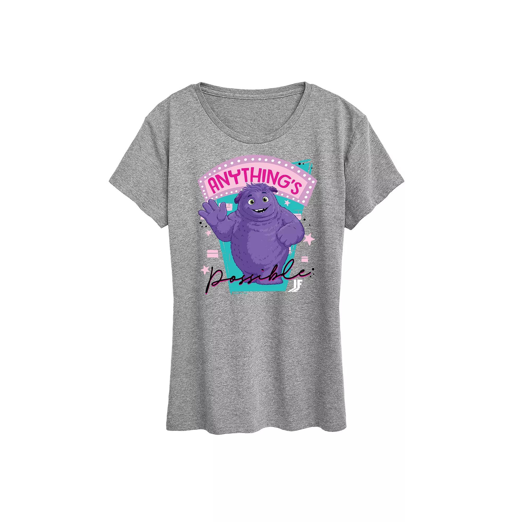 Womens IF Movie Anythings Possible Graphic Tee Grey Gray Product Image
