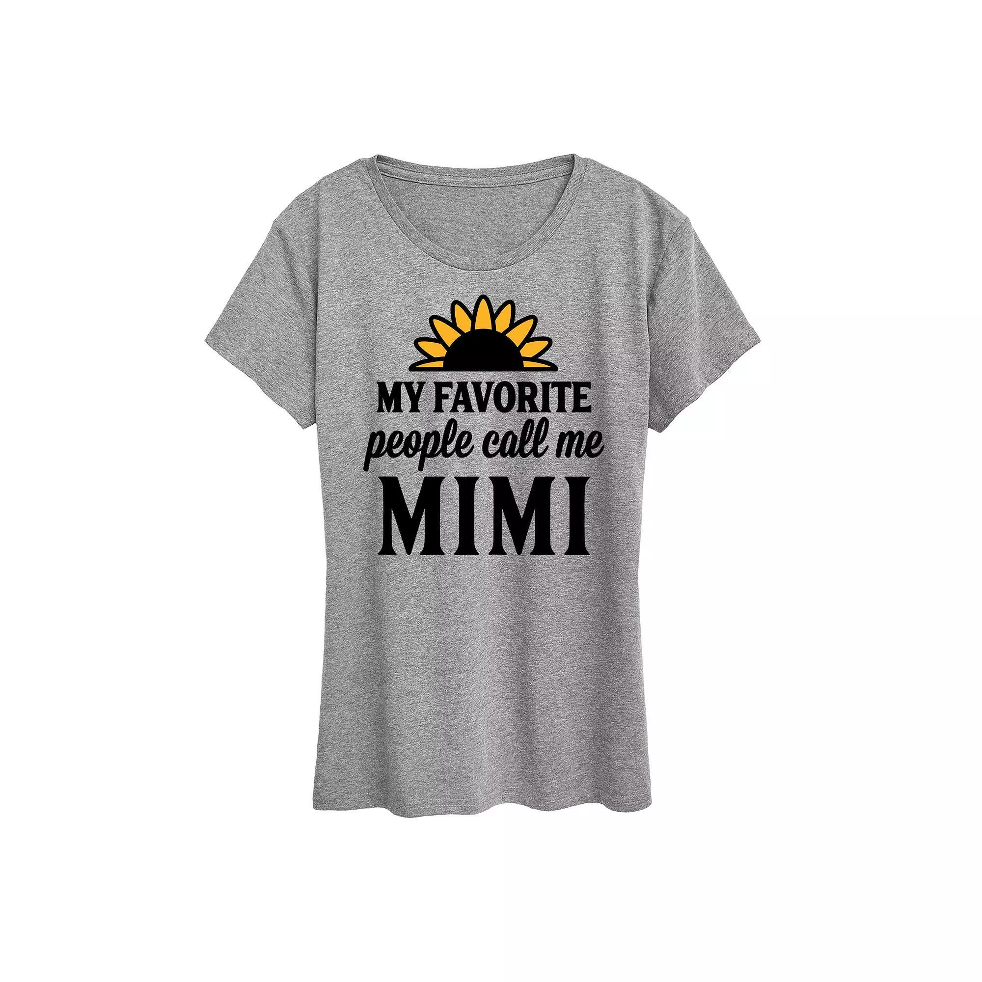Women's Favorite People Call Me Mimi Graphic Tee, Size: XXL, Beige Product Image