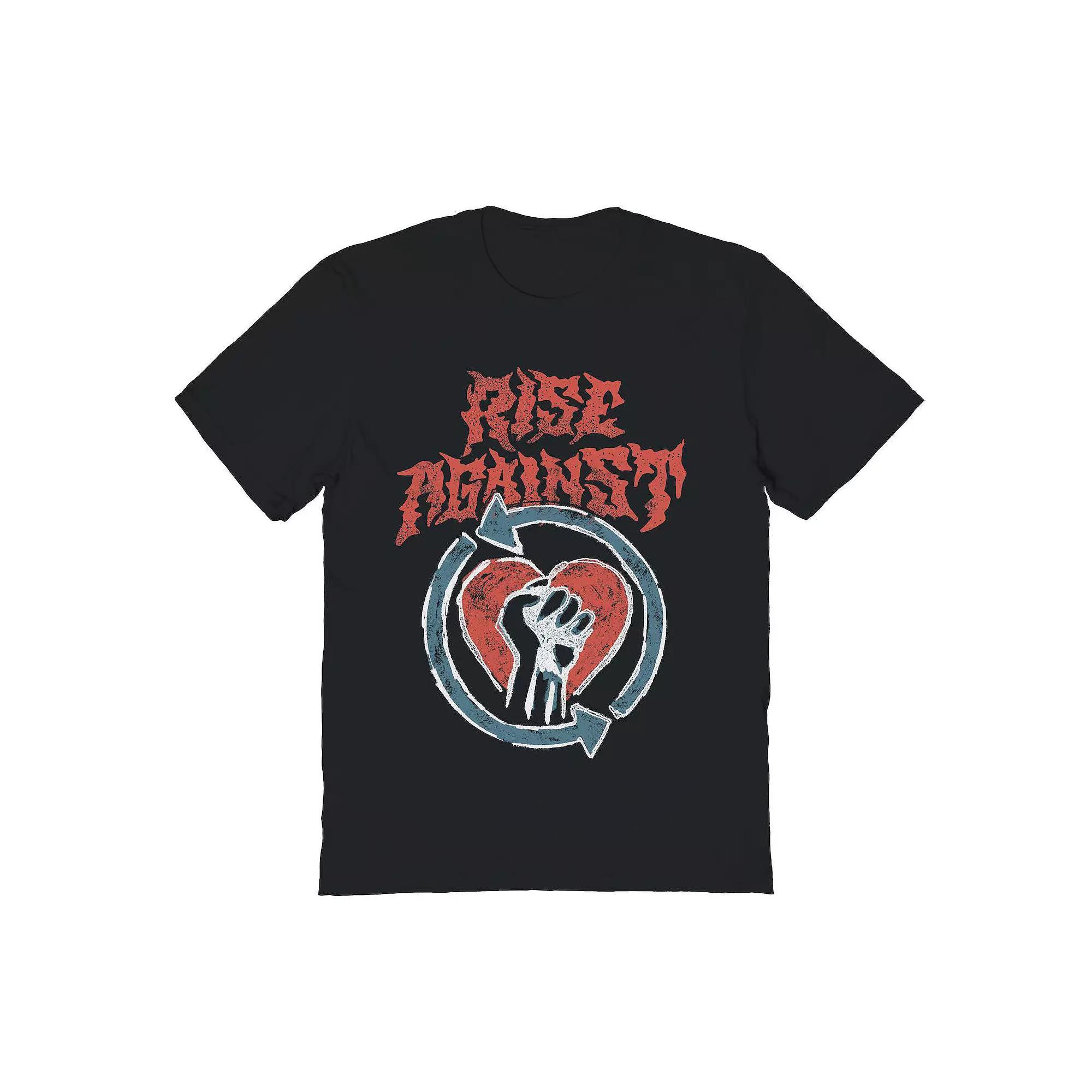 Men's Rise Against Chalk Logo Graphic Tee, Size: XL, Black Product Image
