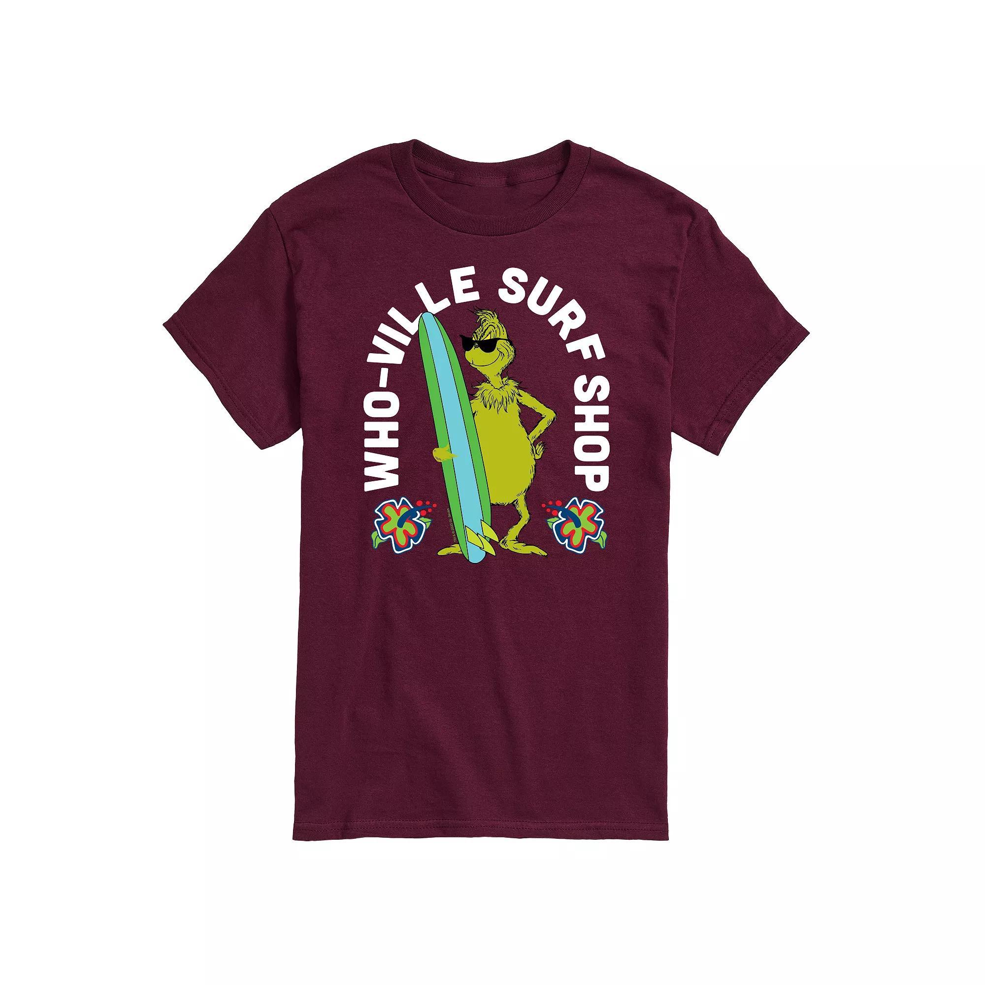 Big & Tall Dr. Seuss The Grinch Whoville Surf Shop Graphic Tee, Mens Product Image