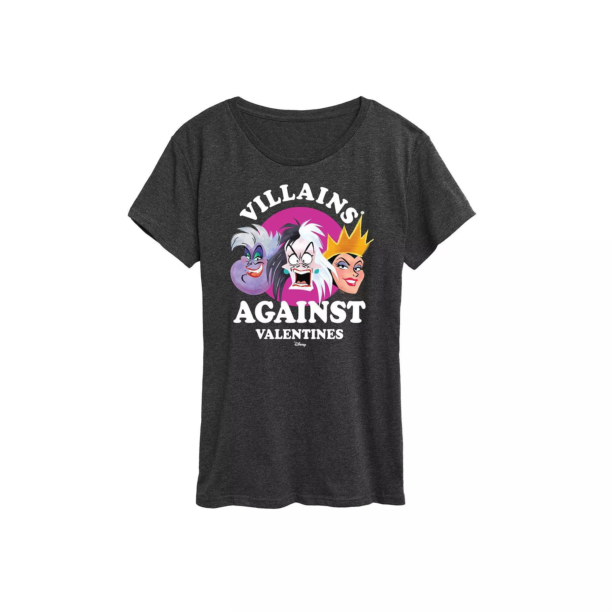 Disneys Beauty and the Beast Womens Roses Graphic Tee, Girls Heather Grey Product Image