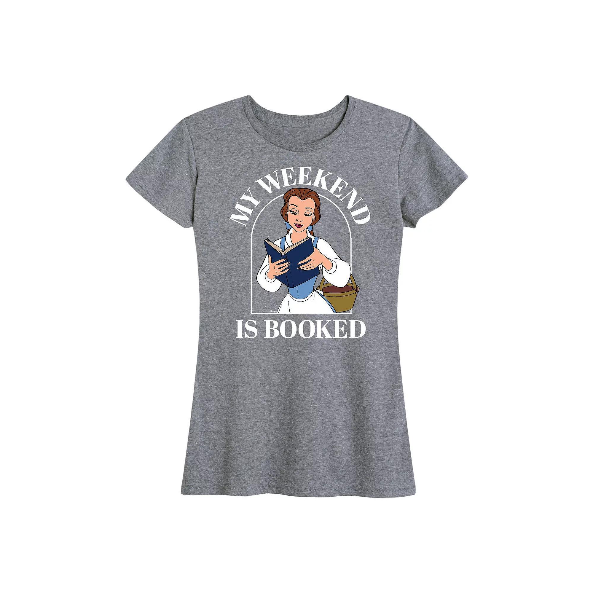 Disney Princess Belle Women's Weekend Graphic Tee, Girl's, Size: XXL, Heather Grey Product Image