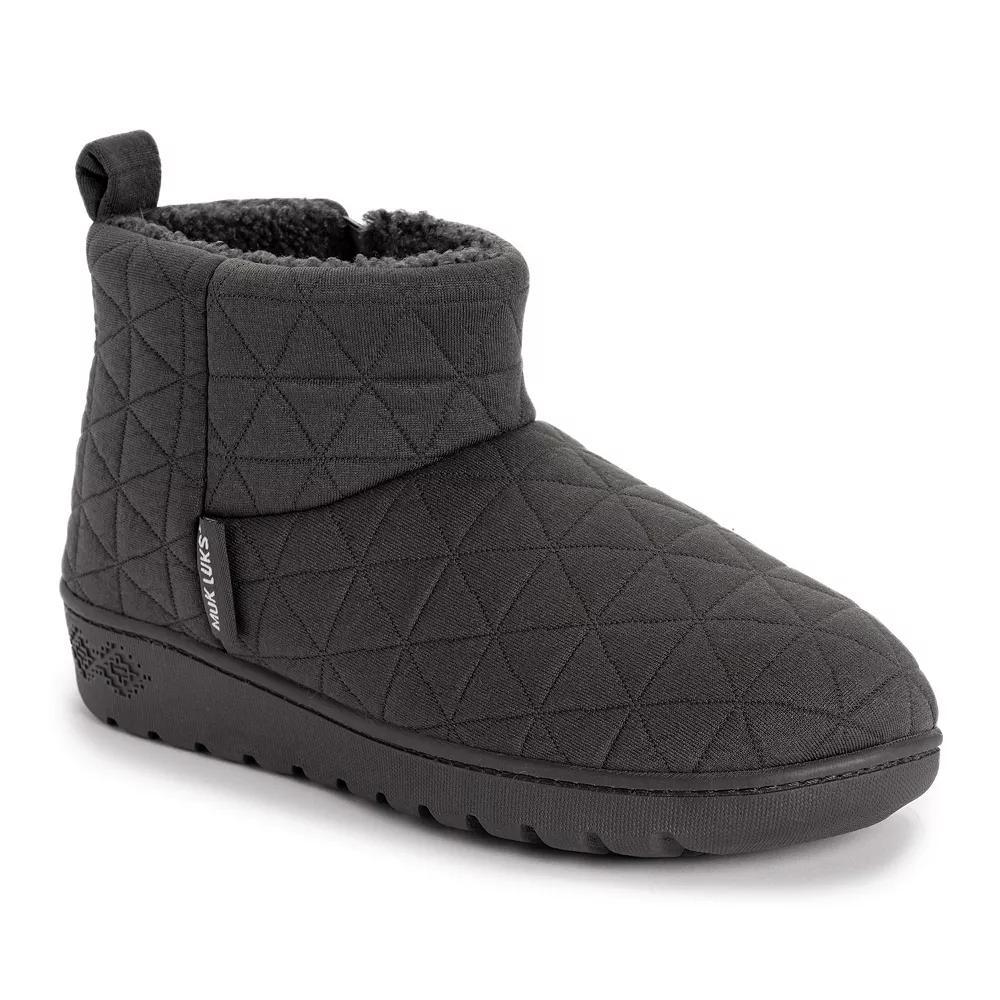 MUK LUKS Avery Beth Women's Bootie Slippers, Size: Large, Dark Gray Product Image