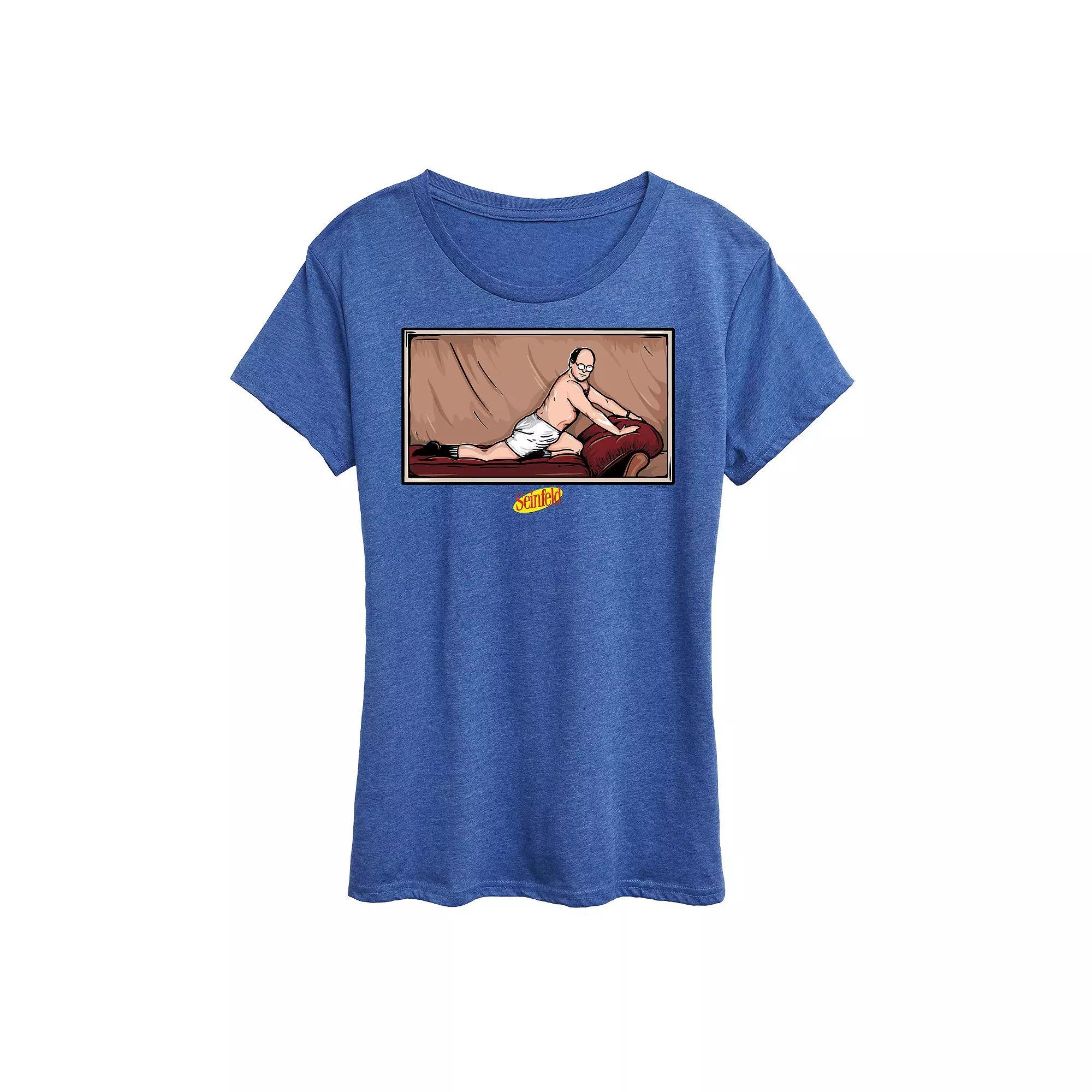 Womens Seinfeld George Costanza Couch Graphic Tee, Girls Product Image