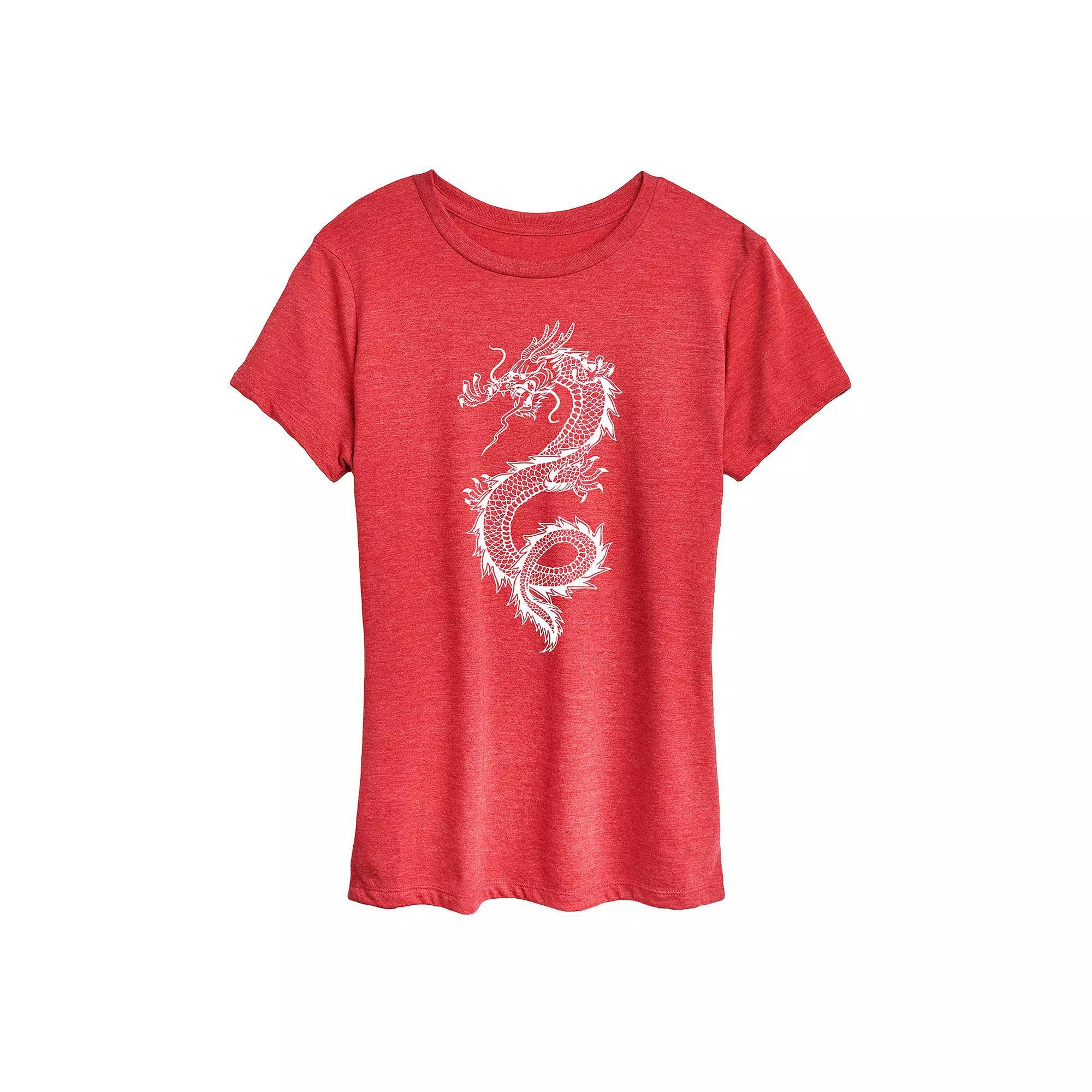 Womens Music is the Answer Graphic Tee Grey Red Product Image