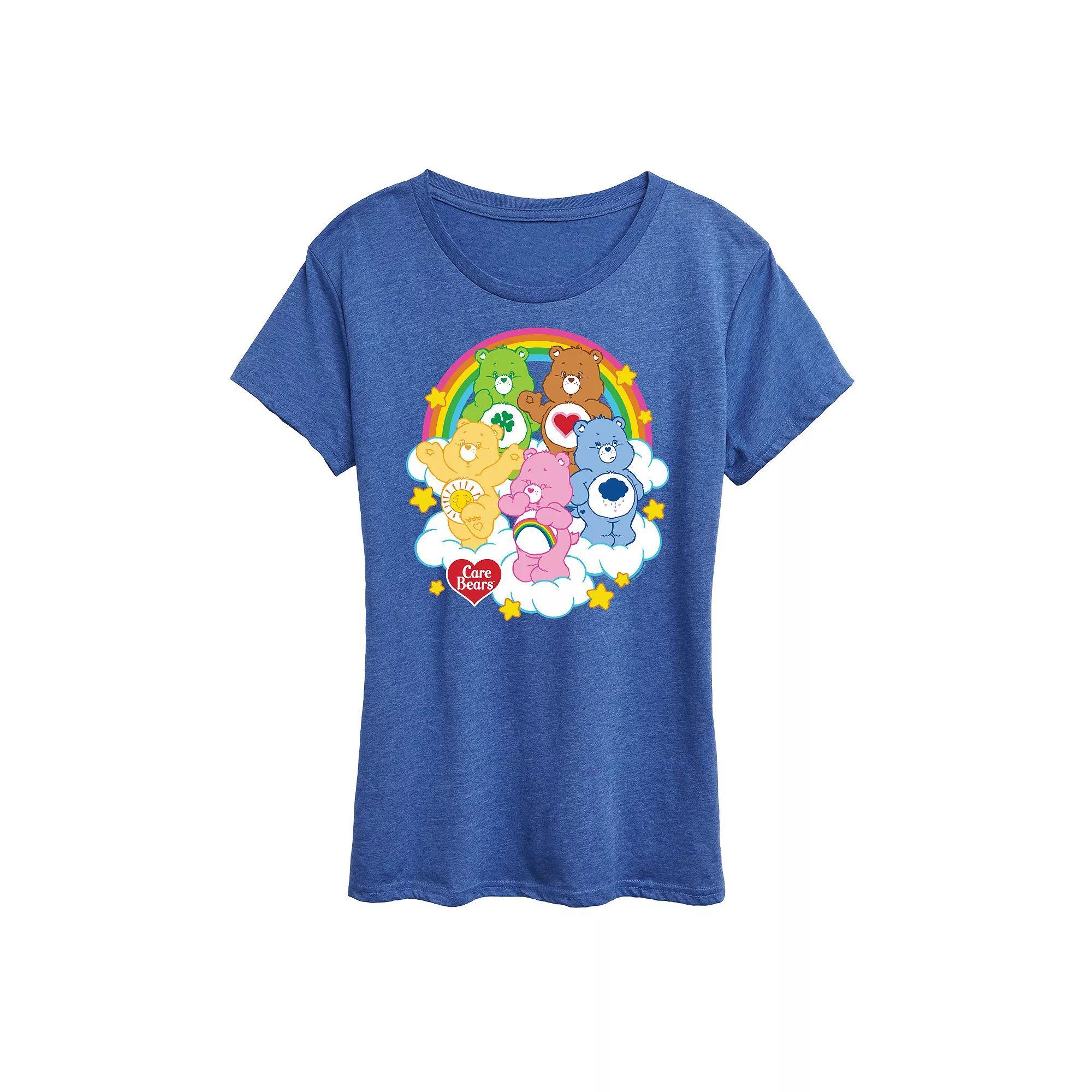 Womens Care Bears Group On Clouds Graphic Tee, Girls Product Image