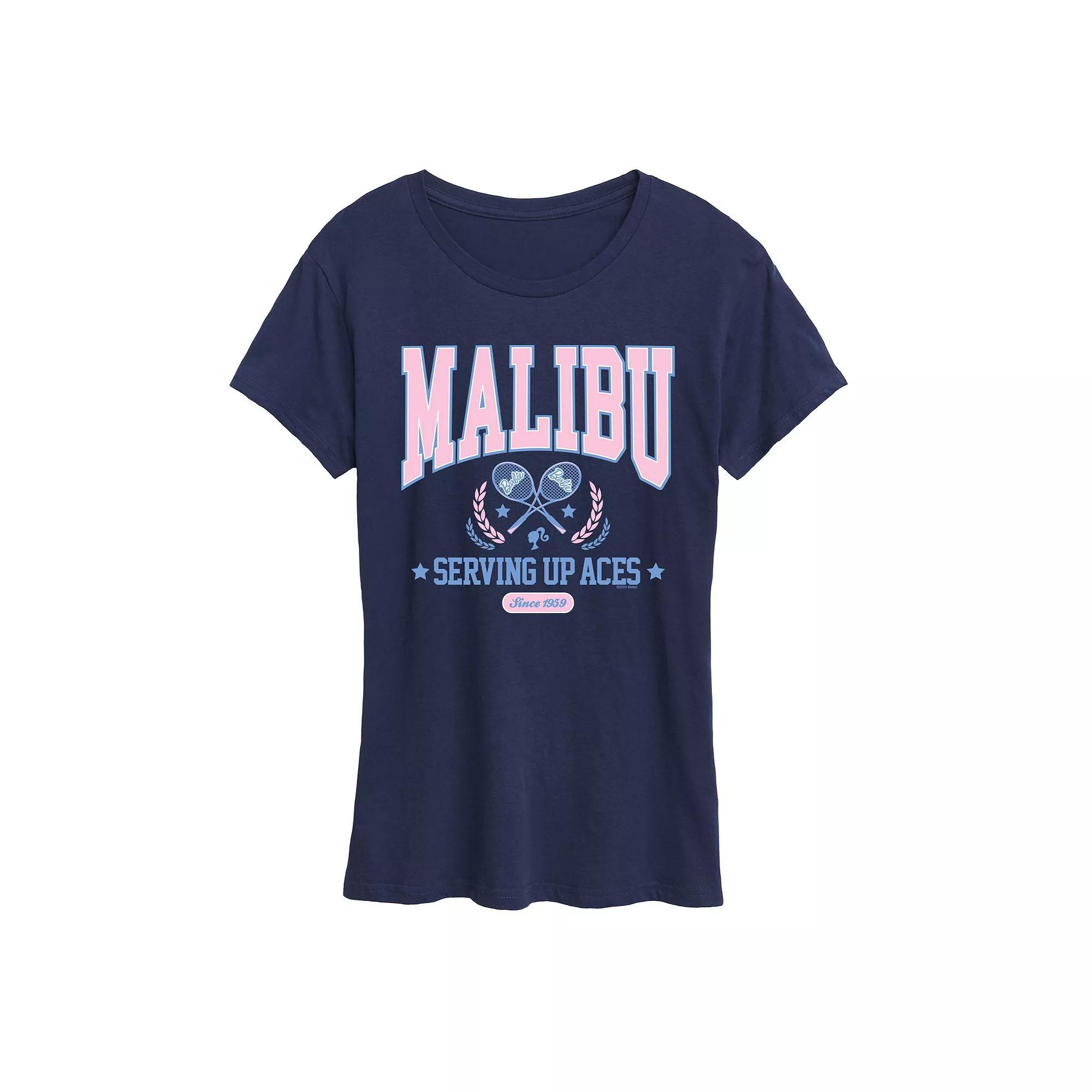 Womens Barbie Malibu Varsity Graphic Tee Product Image