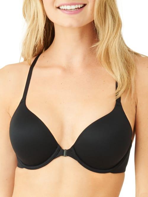 b. temptd by Wacoal Future Foundation Lace-Racerback Front-Close Contour Bra Product Image