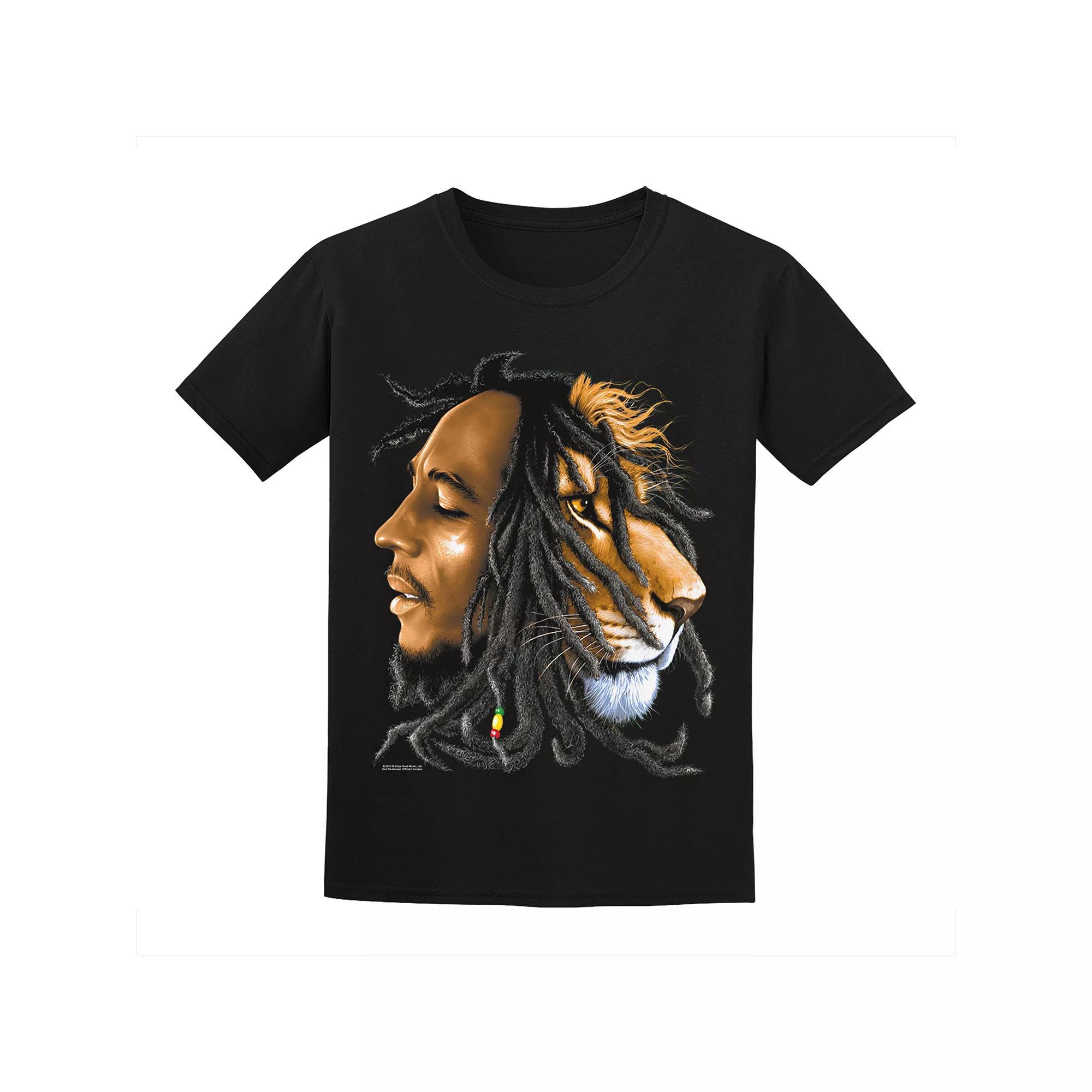 Men's Bob Marley Tee, Size: XL, Black Product Image