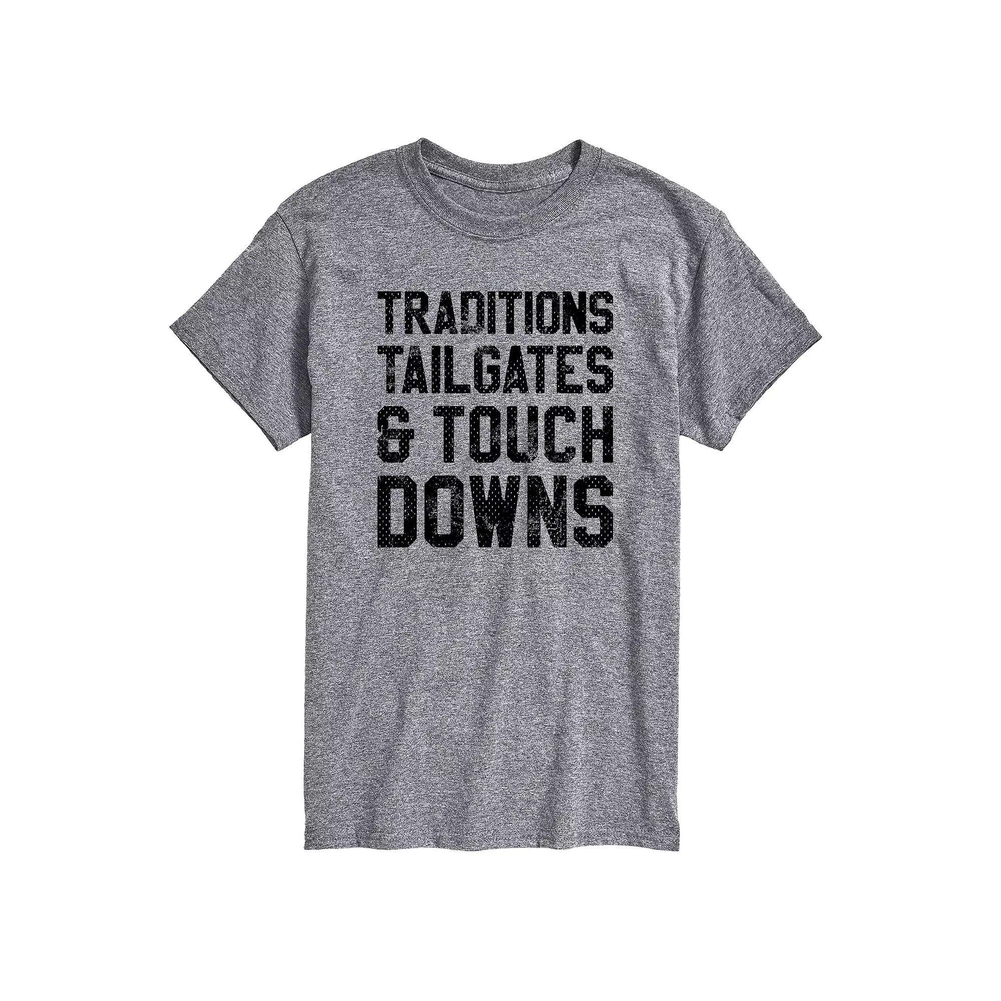 Big & Tall Tailgates And Touchdowns, Men's, Size: 3XL Tall, Gray Product Image