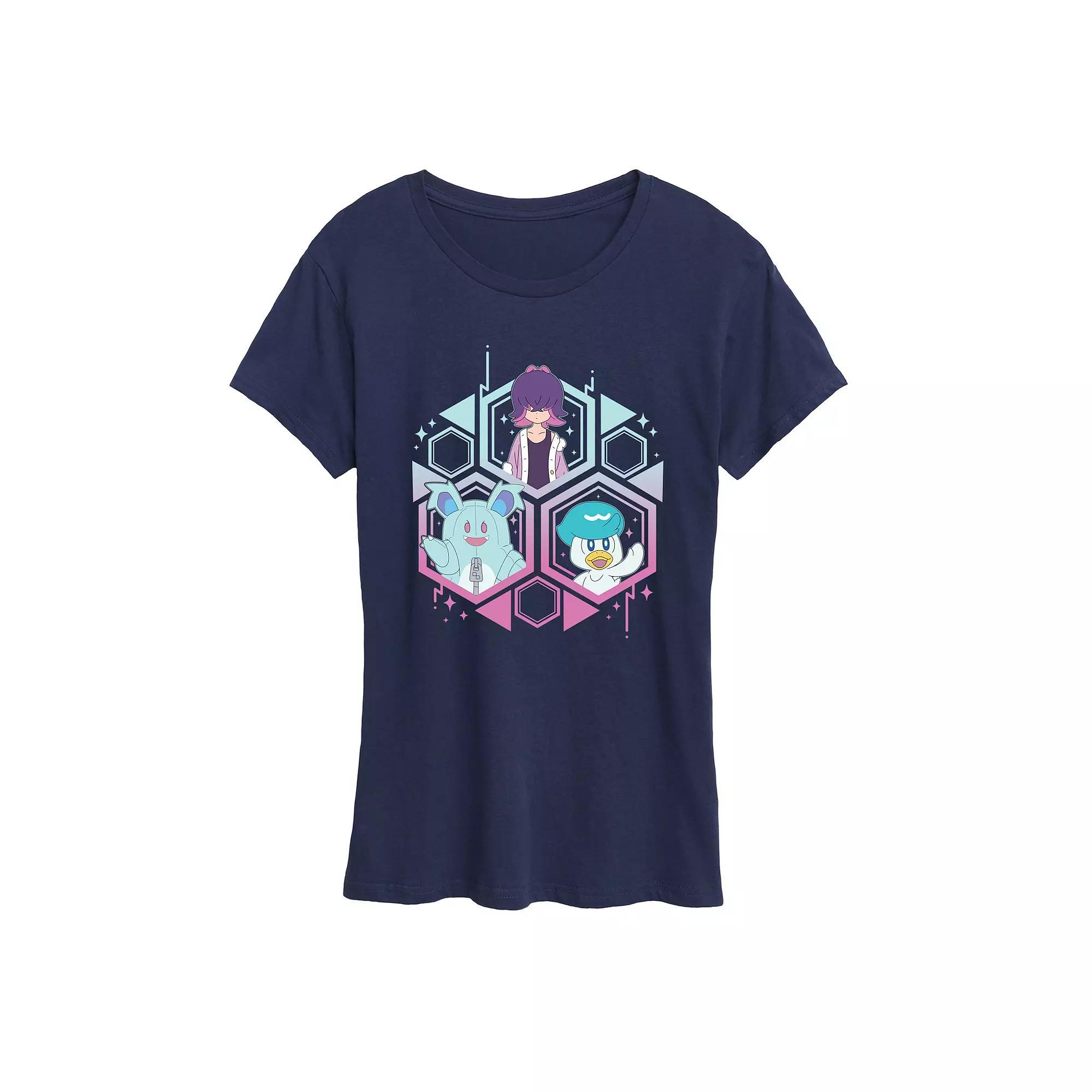 Womens Pokemon Nidothing, Dot & Quaxly Graphic Tee Blue Product Image