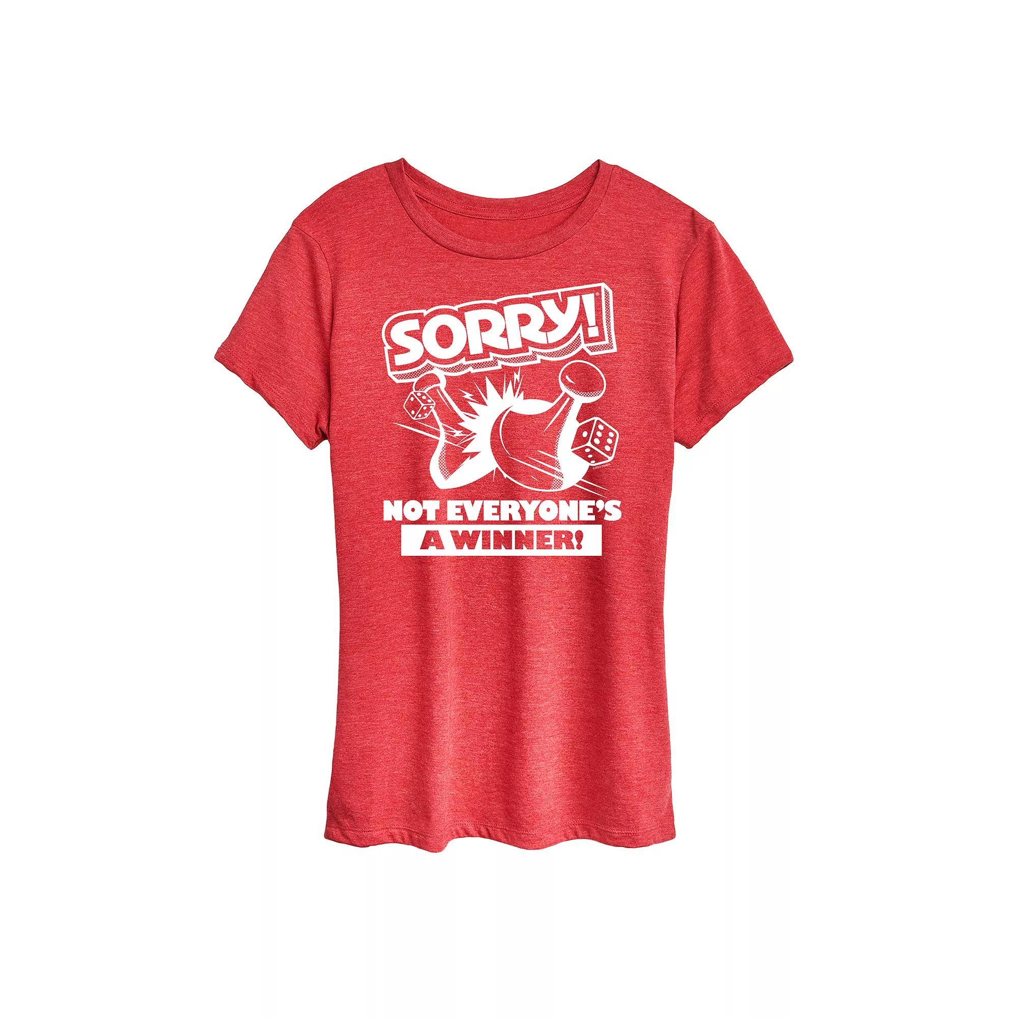 Womens Sorry Not Everyones A Winner Graphic Tee by Hasbro Grey Royal Blue Product Image