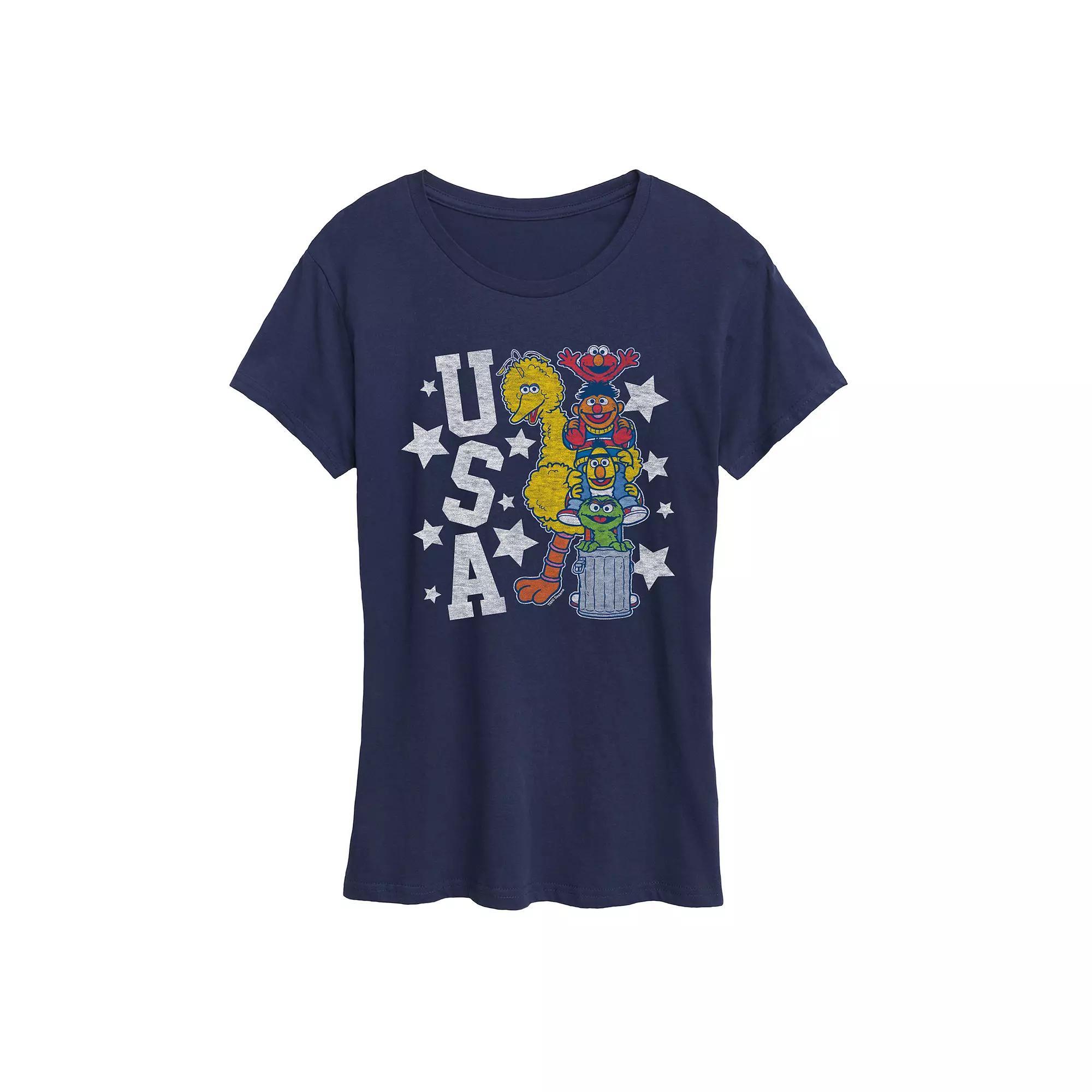 Womens Garfield Virgo Graphic Tee Blue Product Image