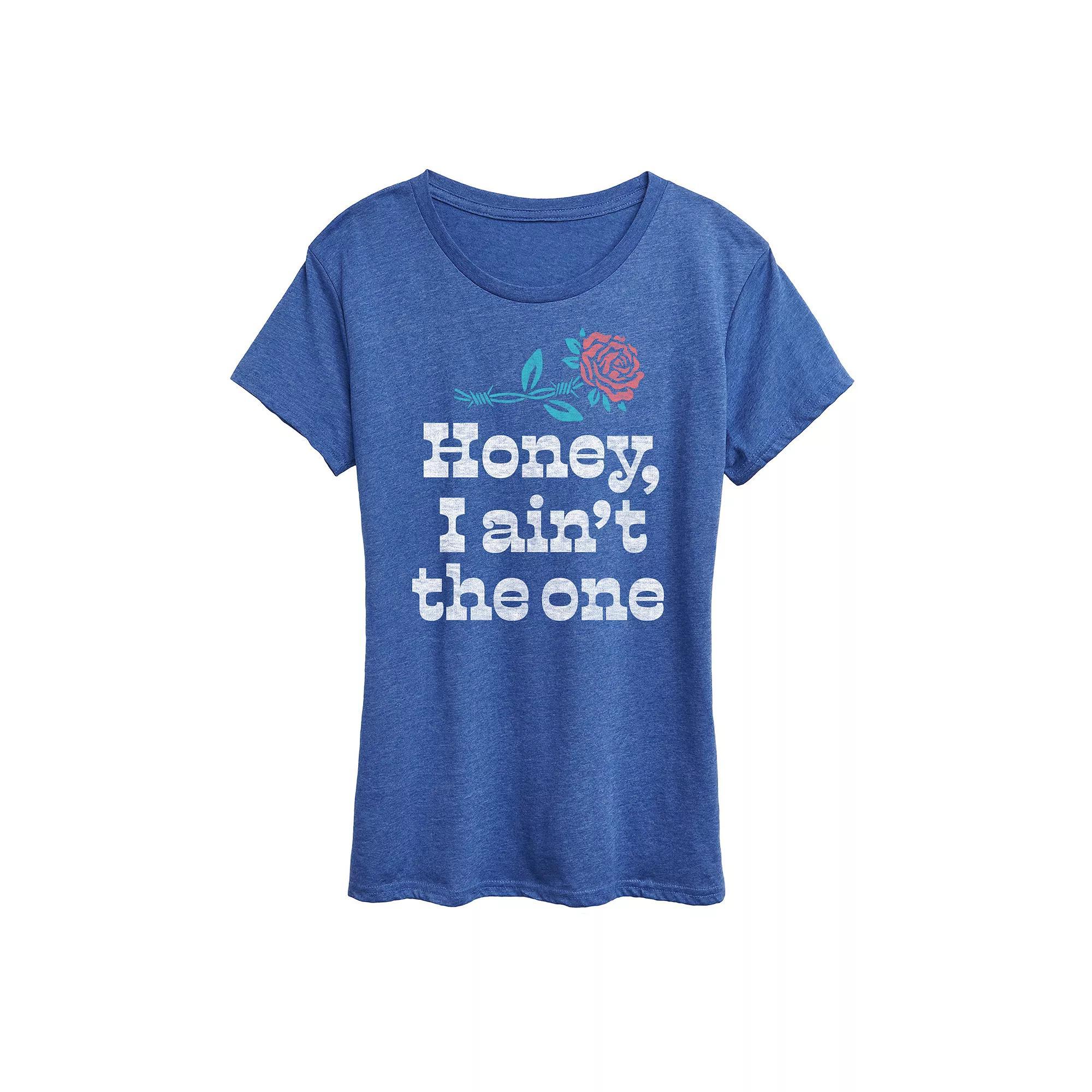 Womens Only Love My Kids Sorry Graphic Tee Grey Royal Blue Product Image