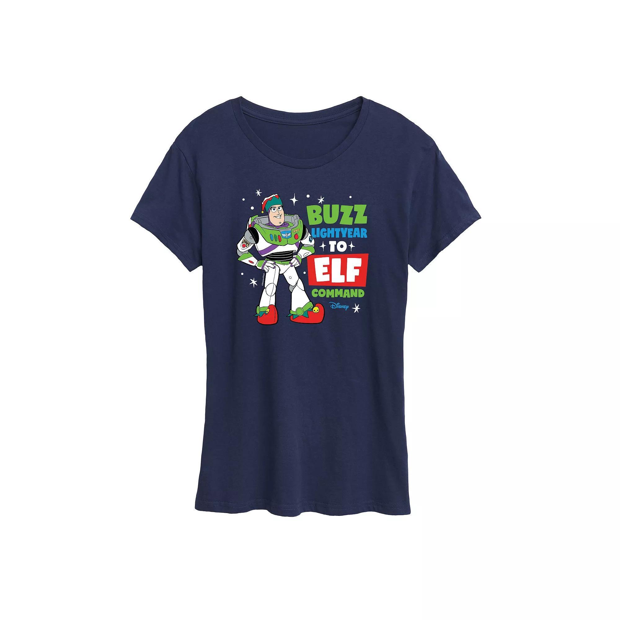 Disney / Pixar's Toy Story Women's Elf Command Graphic Tee, Girl's, Size: XXL, Heather Grey Product Image