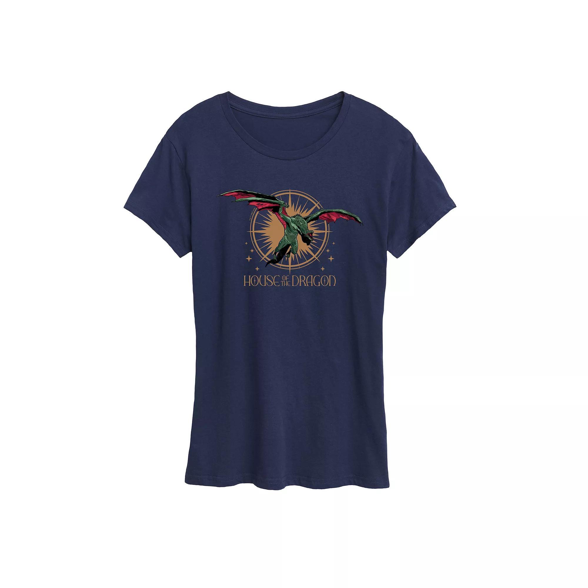 Womens Miller High Life Logo Graphic Tee Blue Product Image