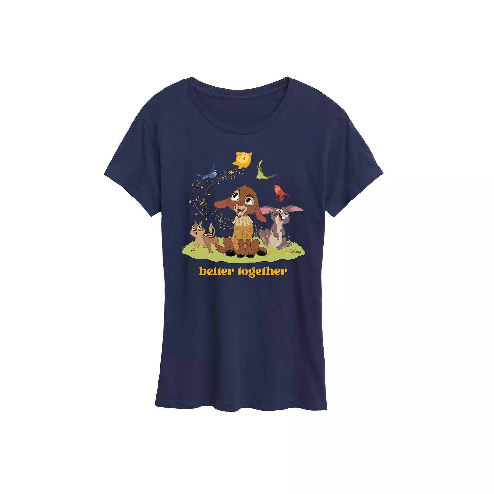 Womens Friends Youre My Lobster Graphic Tee Blue Product Image