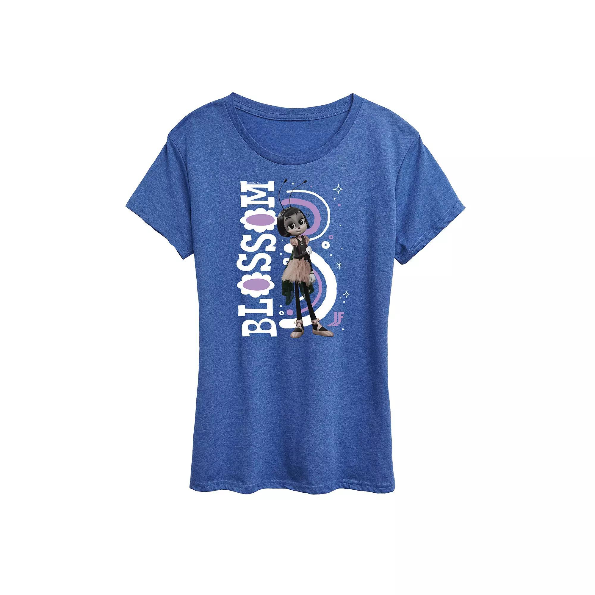 Womens IF Movie Imagination Blossom Graphic Tee Grey Green Product Image