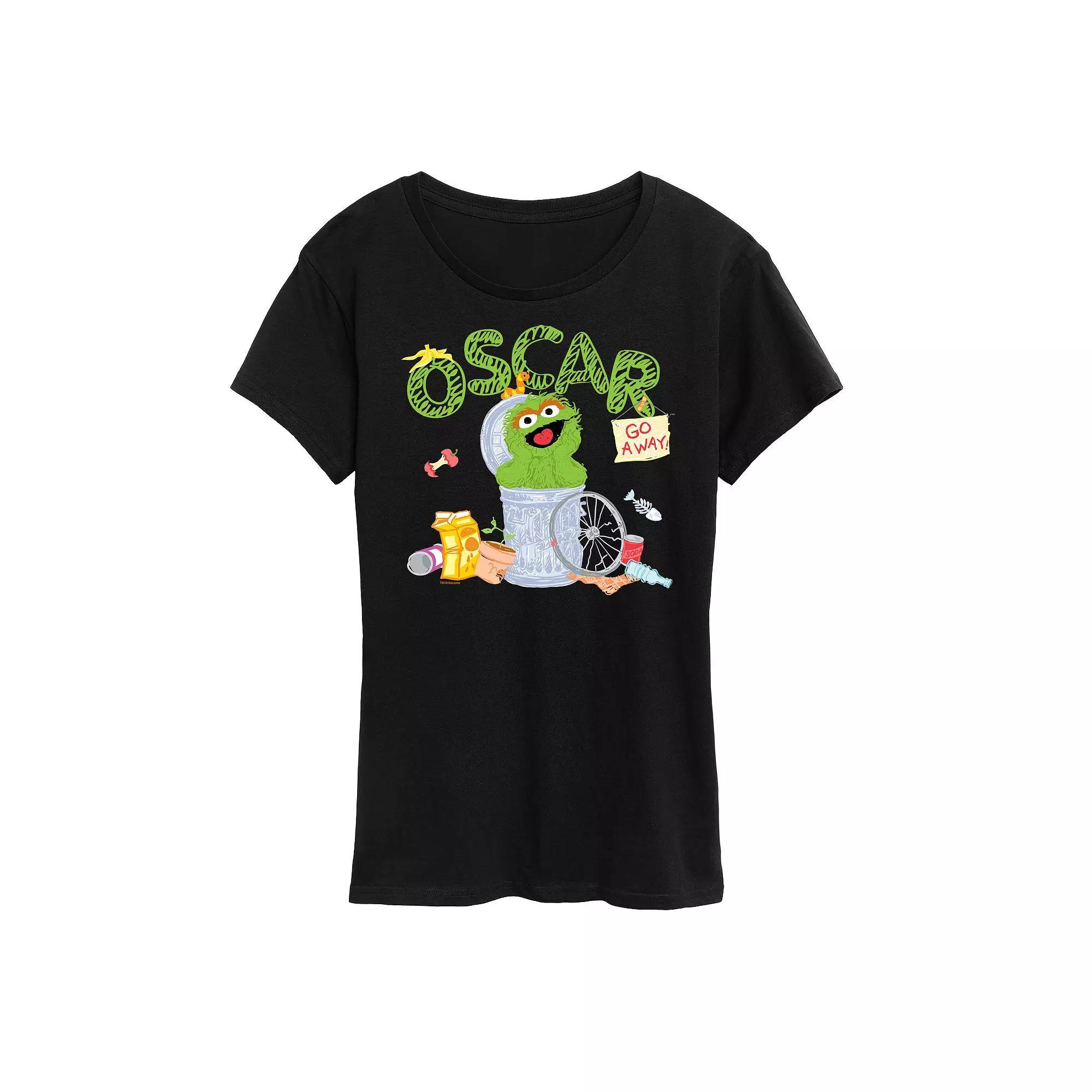 Womens Sesame Street Oscar Graphic Tee, Girls Product Image