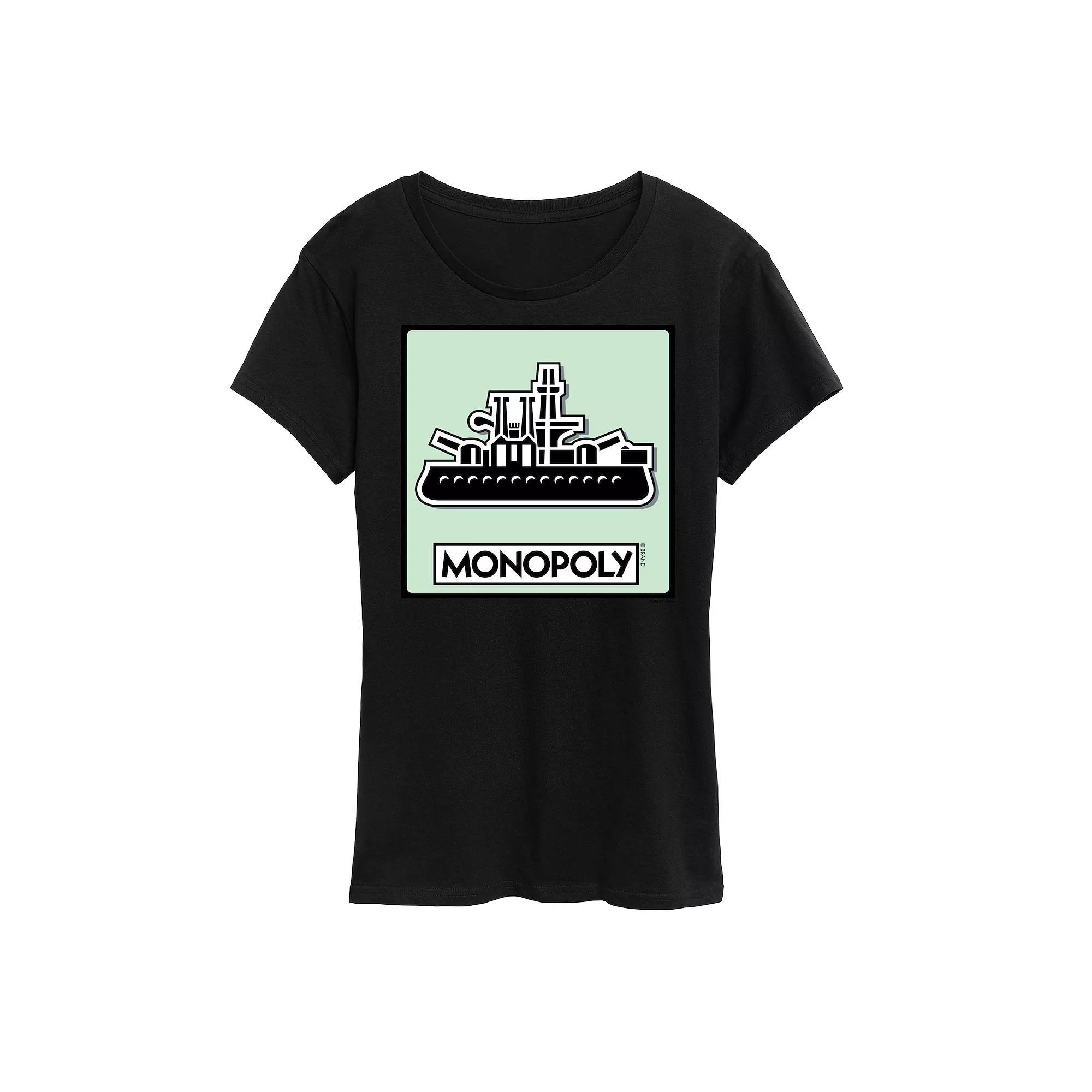 Womens Monopoly Ship Game Token Graphic Tee by Hasbro Product Image