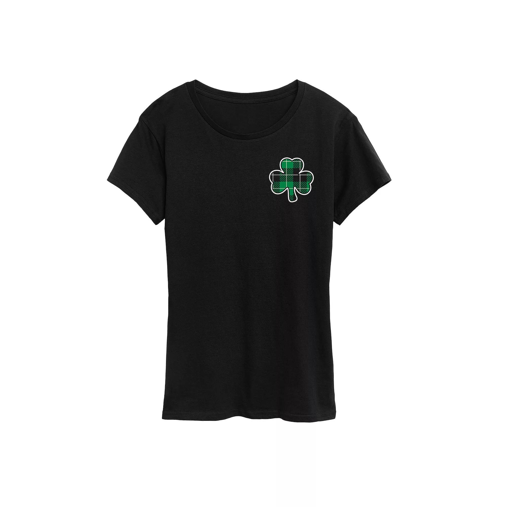Womens Cat Face Graphic Tee, Girls Product Image