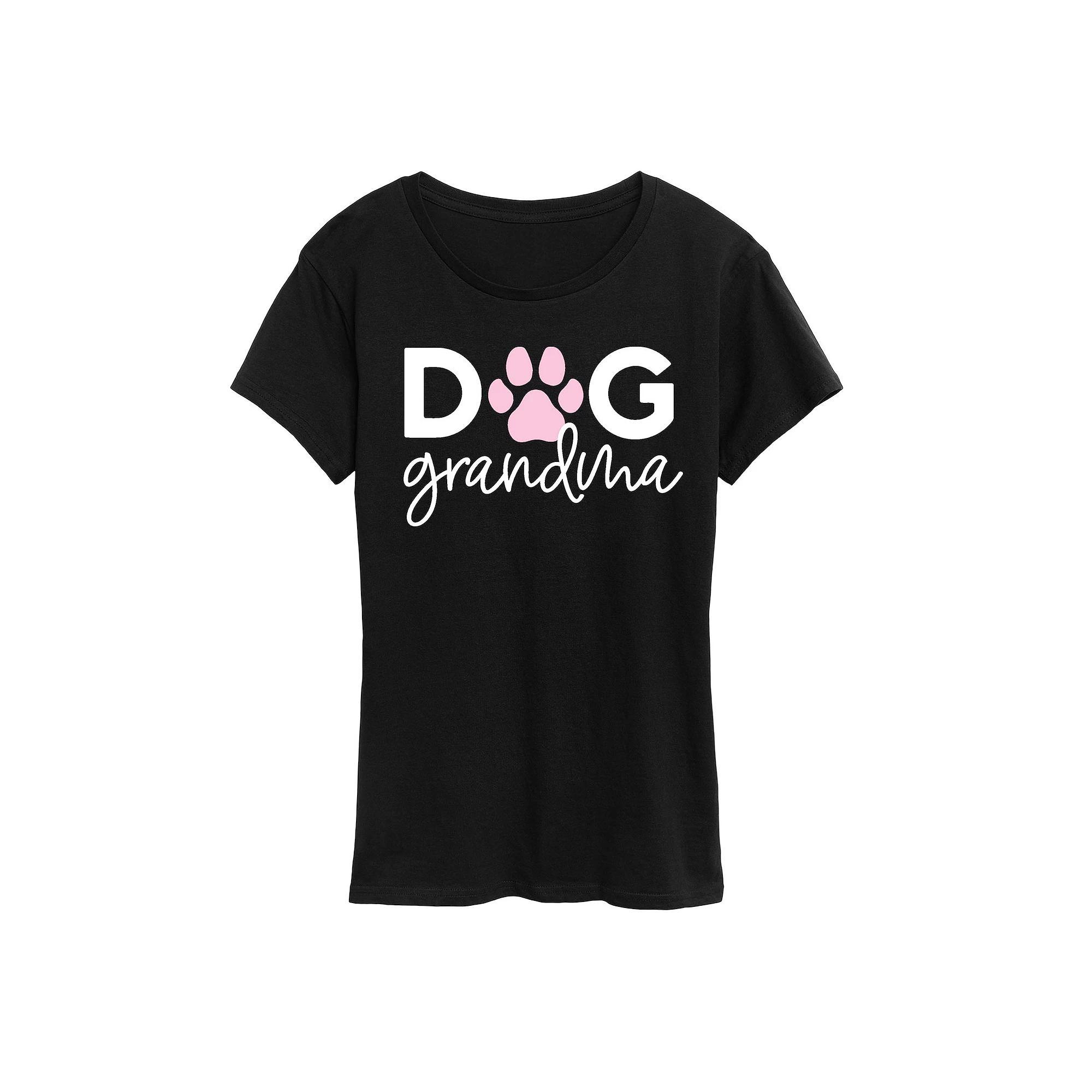 Womens Dog Grandma Graphic Tee Product Image