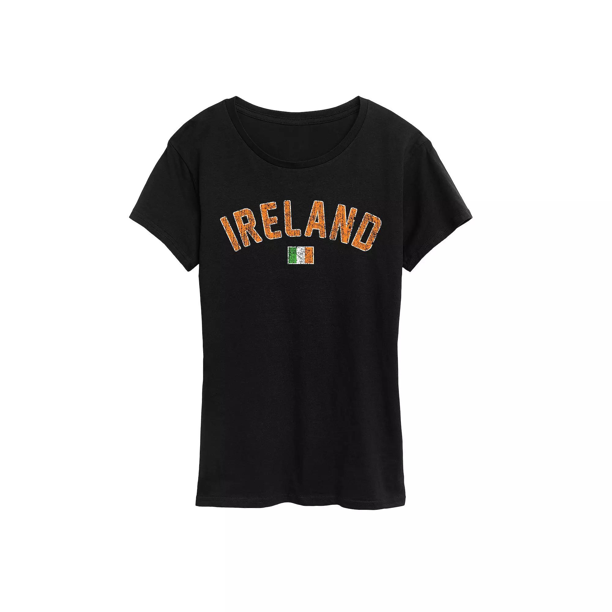 Womens Cat Face Graphic Tee, Girls Product Image