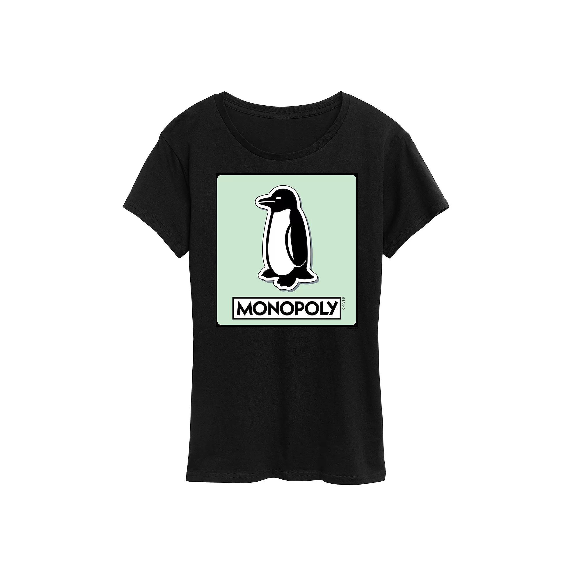 Womens Monopoly Penguin Game Token Graphic Tee by Hasbro Product Image