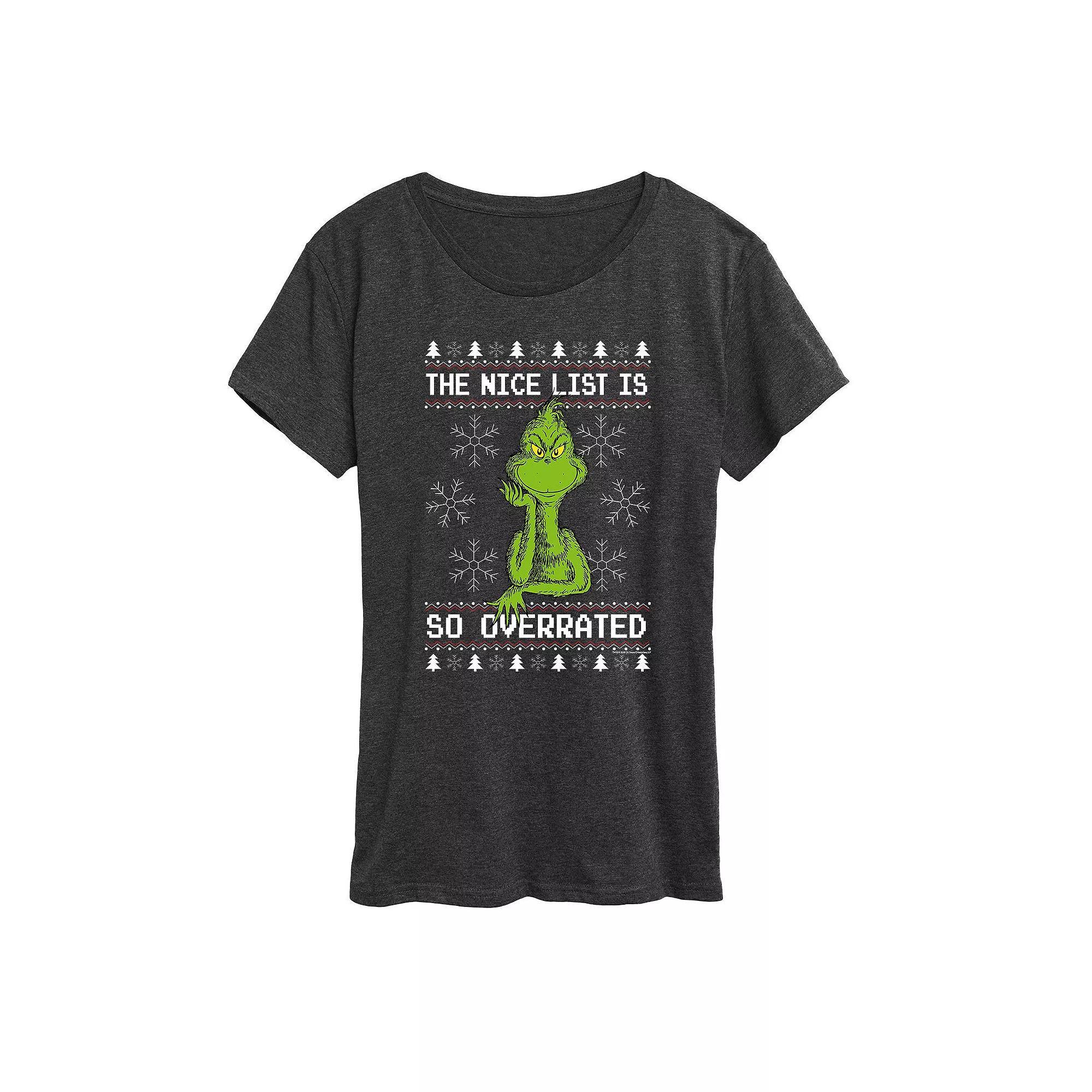 Womens Barbie Lifestyle Silhouette Graphic Tee, Girls Grey Blue Product Image
