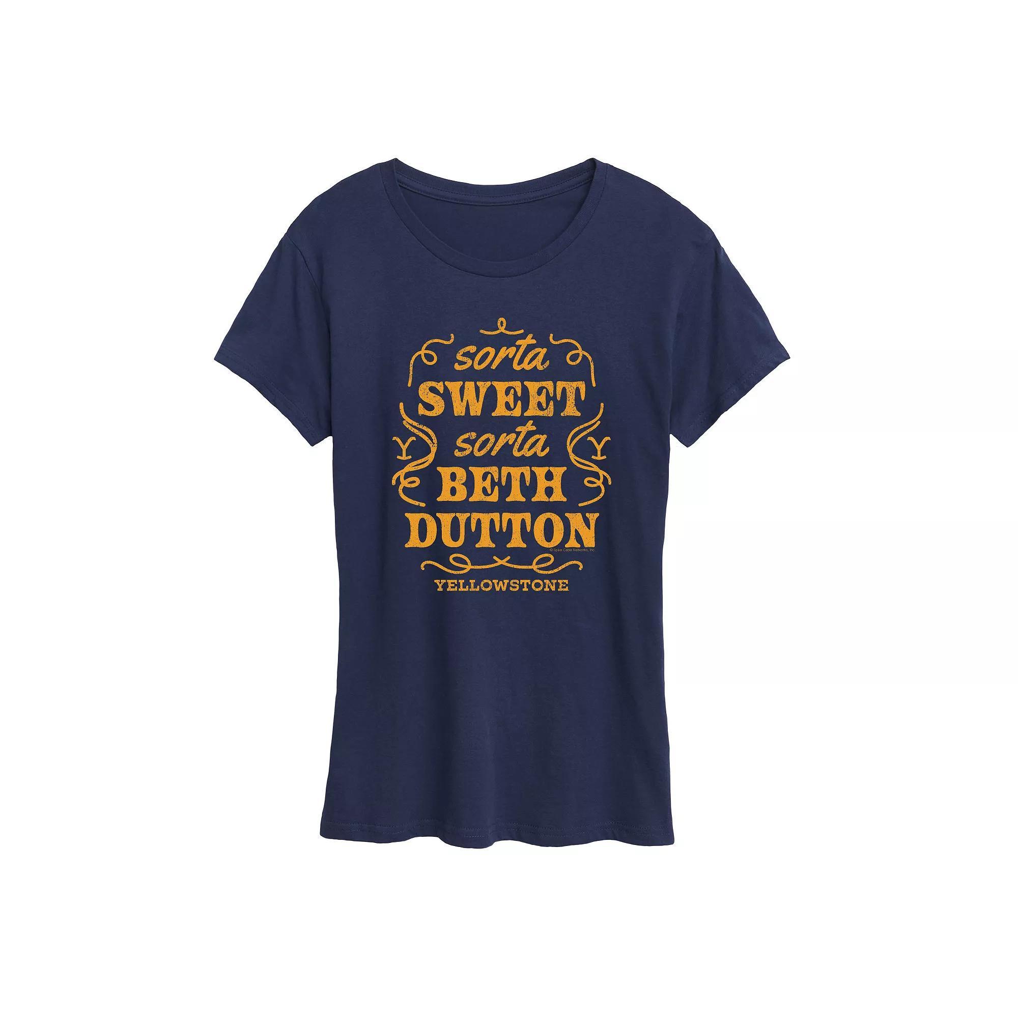 Womens Dandelion Hearts Graphic Tee Blue Product Image