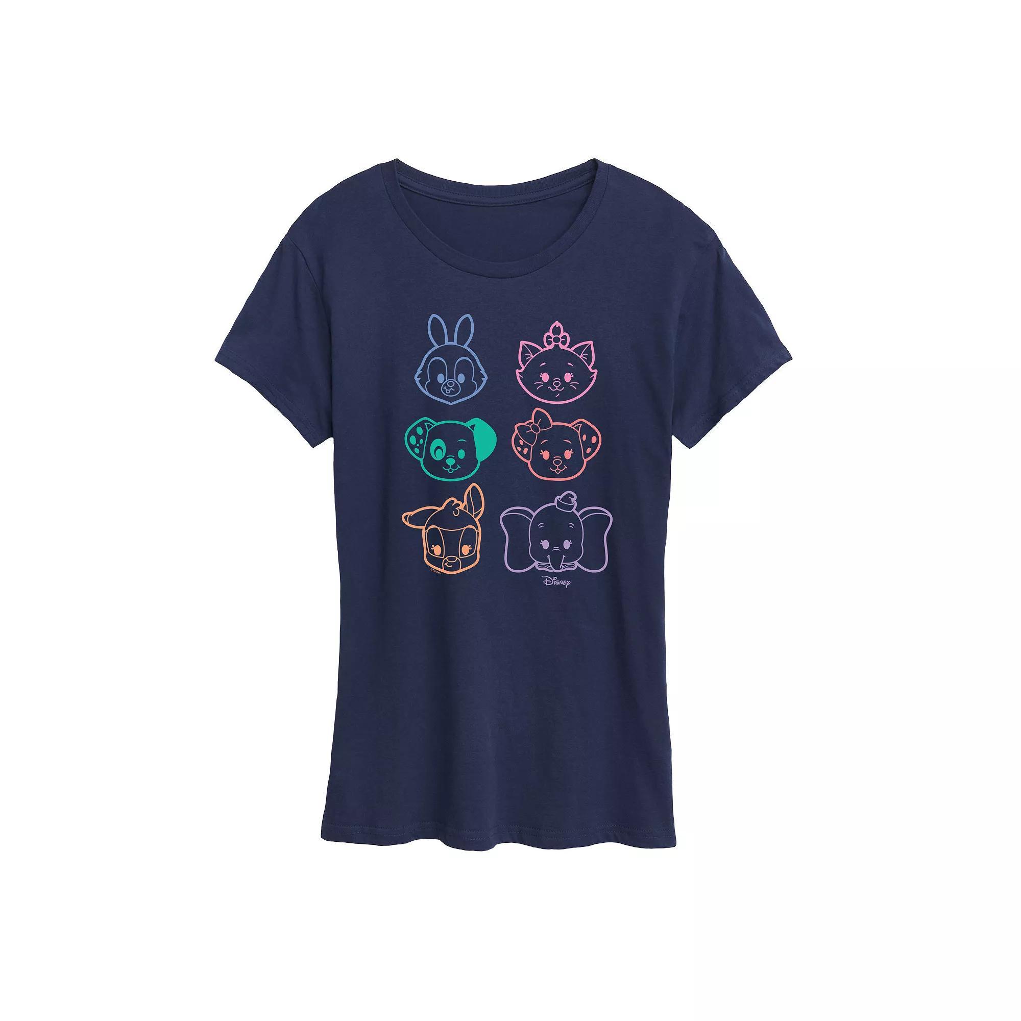 Womens Lotus Flower Outline Graphic Tee Heather Grey Product Image