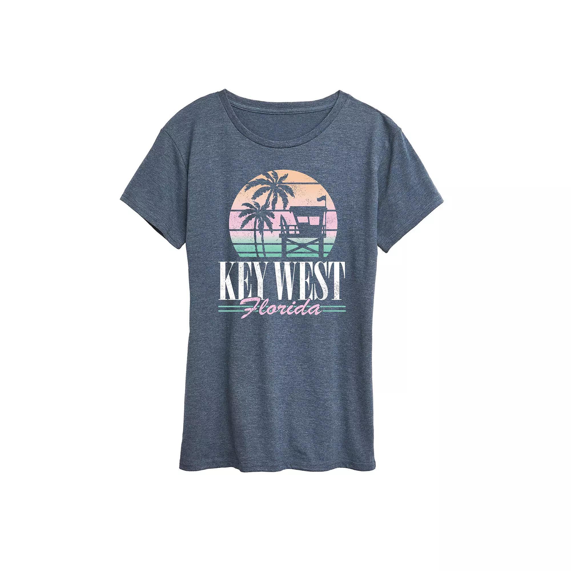Womens Key West Graphic Tee Blue Product Image