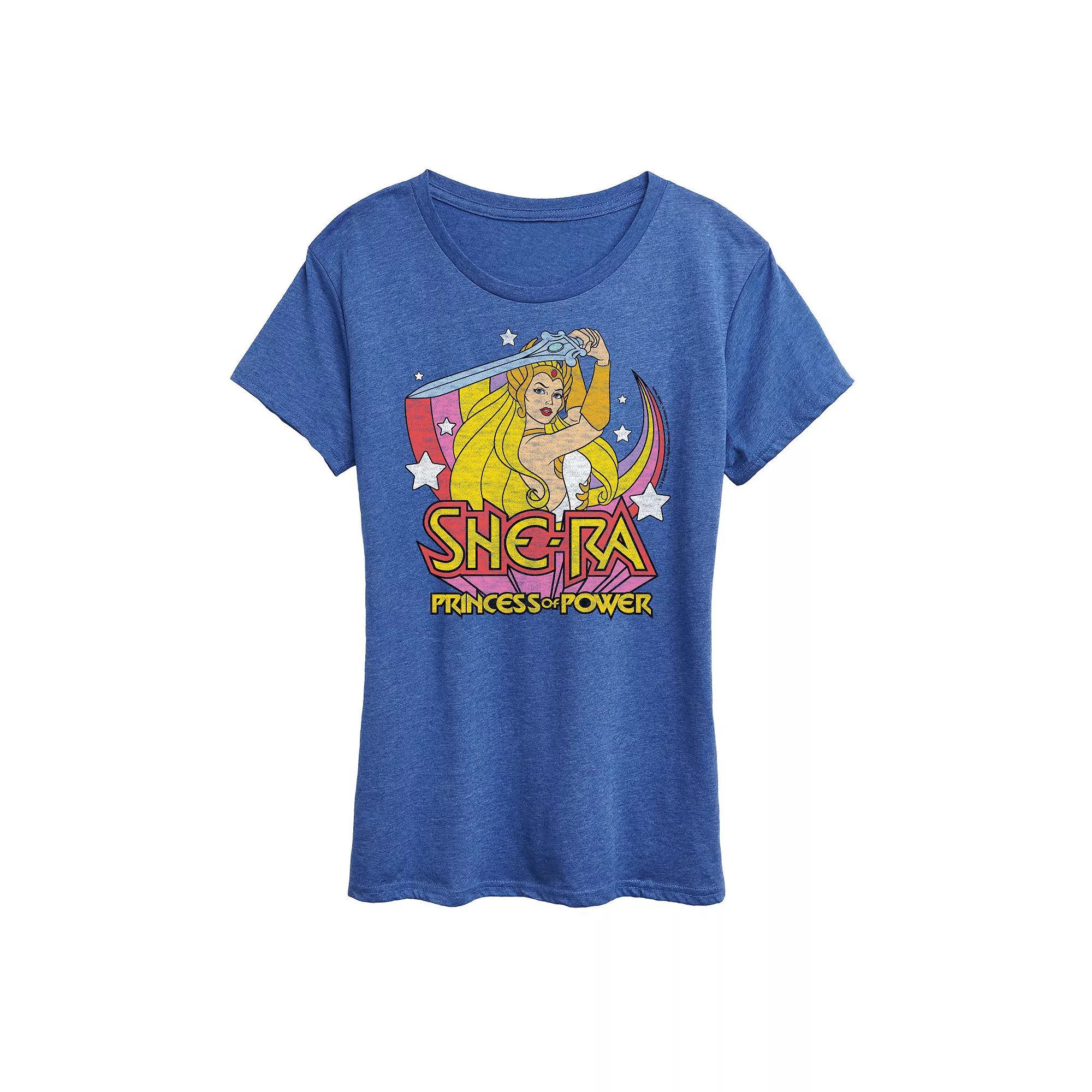 Disneys Donald Duck Womens Fabulous Graphic Tee Grey Royal Blue Product Image