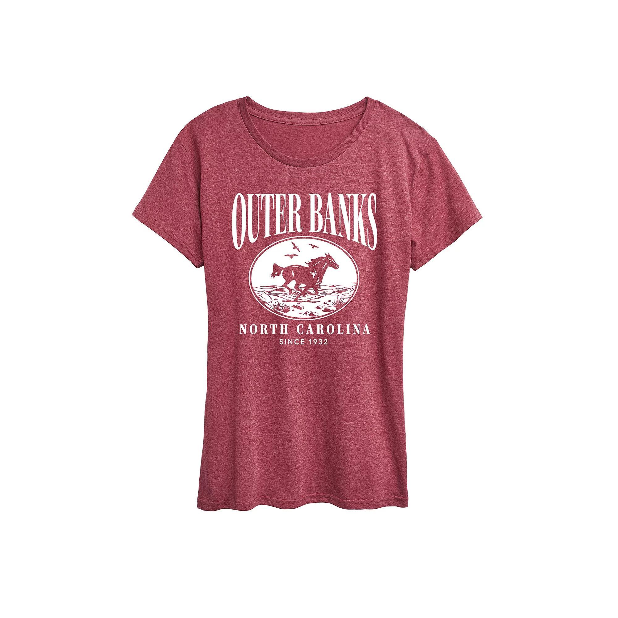 Womens Outer Banks Running Horse Graphic Tee Product Image