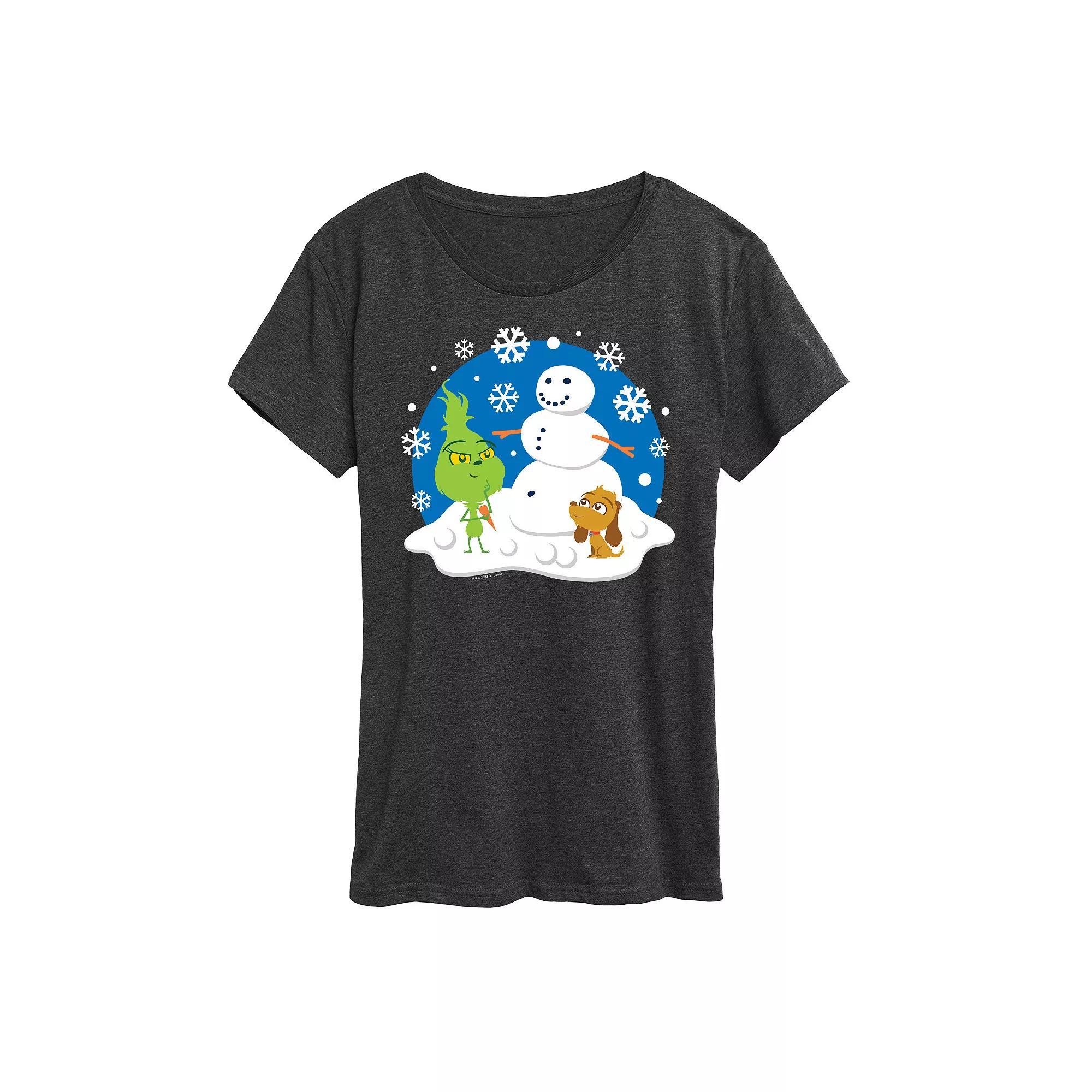 Disney's Mickey Mouse Women's Distracted By Puppies Graphic Tee, Girl's, Size: Medium, Grey Green Product Image