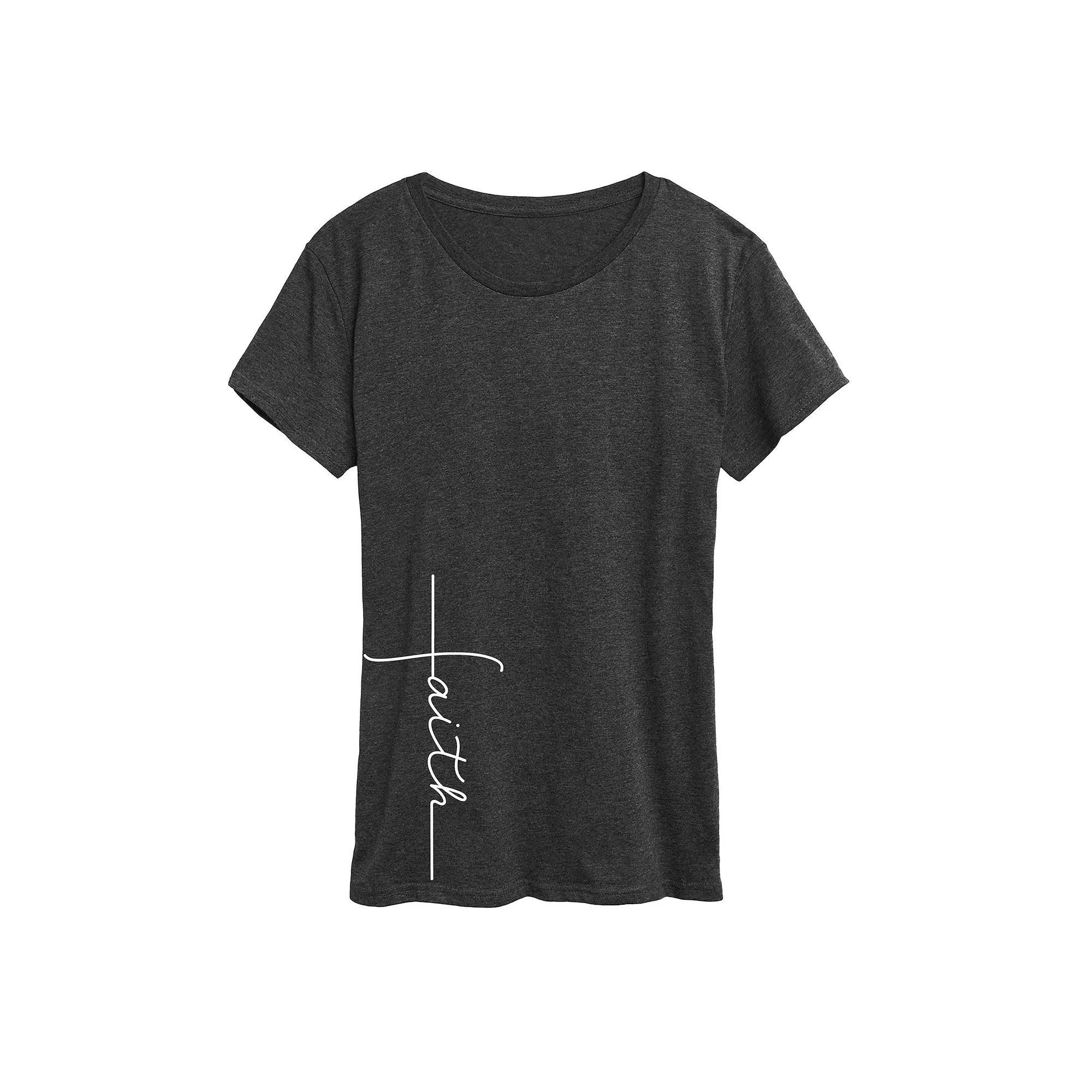 Womens Wonka Logo 3D Graphic Tee Heather Grey Product Image