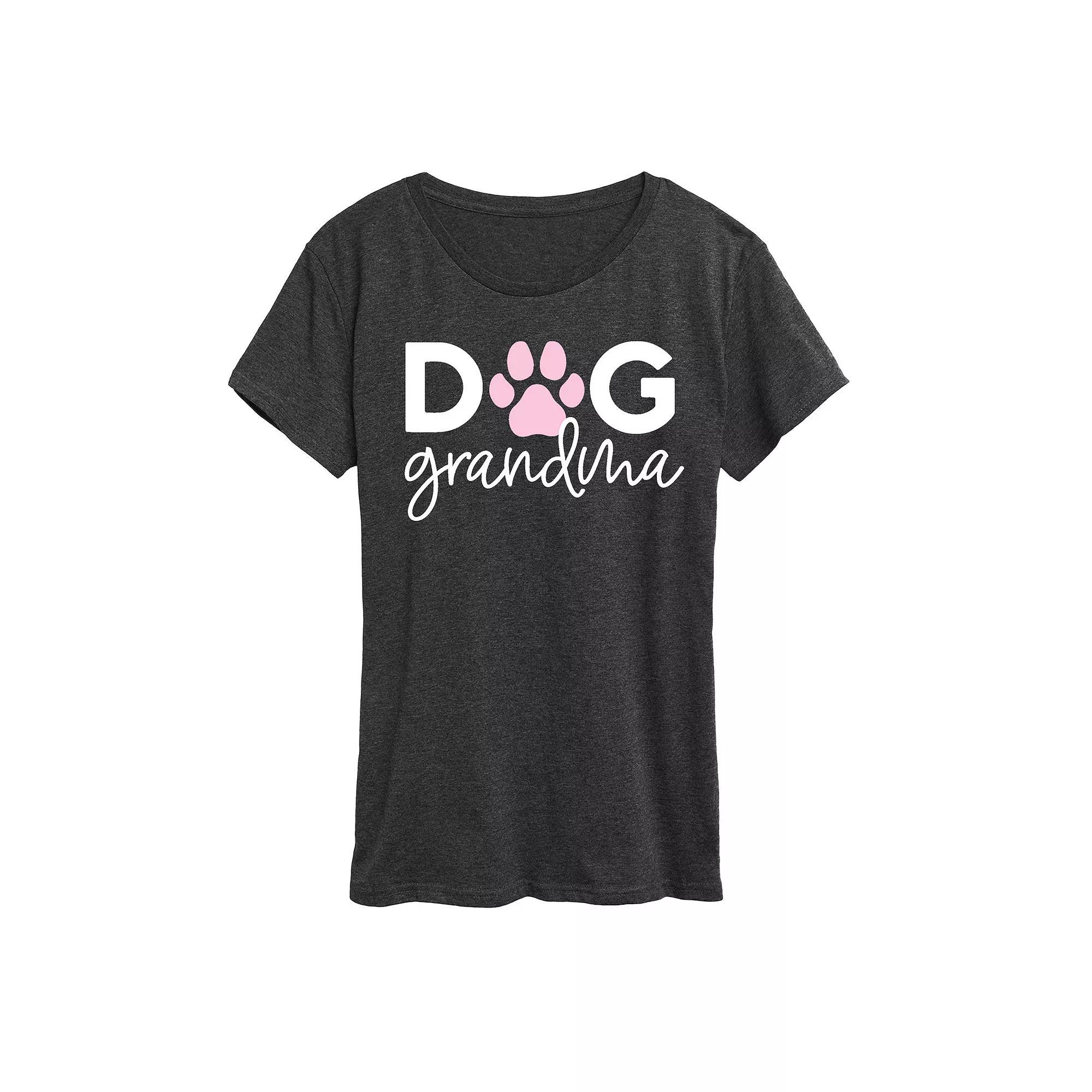 Womens Dog Grandma Graphic Tee Product Image