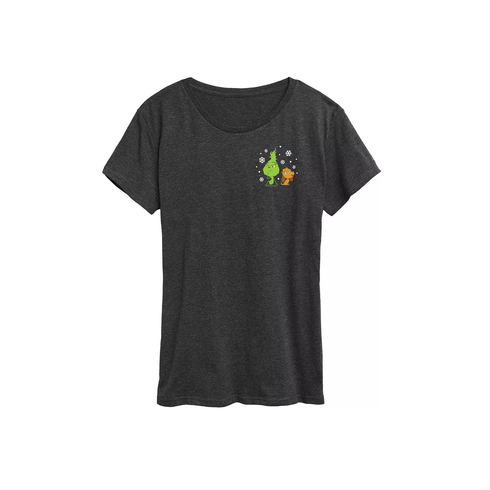 Womens Sunset Palm Trees Graphic Tee Heather Grey Product Image