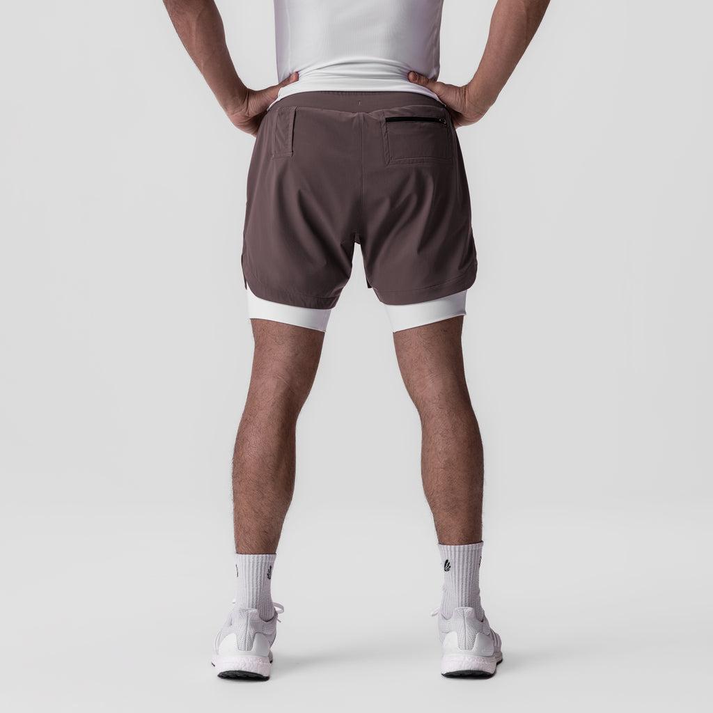 0865. Tetra-Lite® 5" Liner Short - Space Grey "Cyber"/White Product Image
