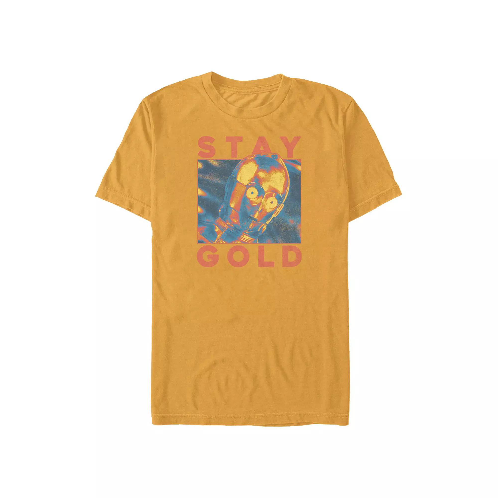 Men's Star Wars C-3PO Stay Gold Graphic Tee, Size: Medium Product Image