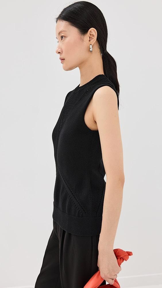 Jil Sander Cotton Sleeves Top | Shopbop Product Image