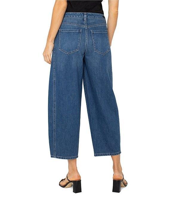 Liverpool Los Angeles Mid Rise Barrel Cropped Jeans Product Image