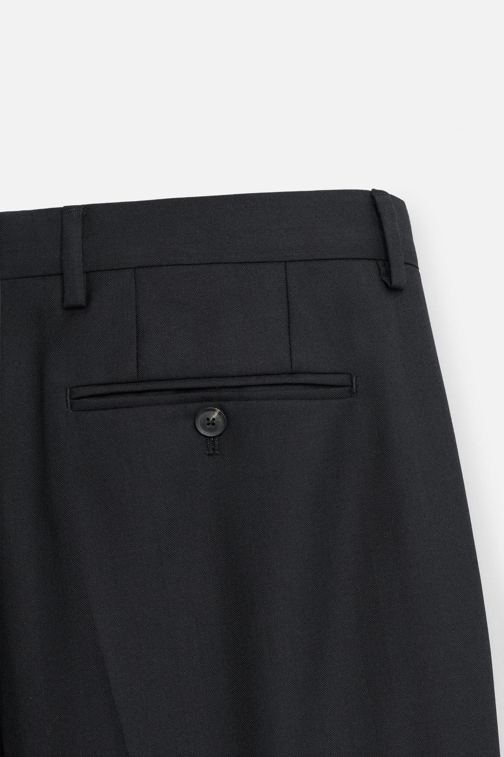 HERRINGBONE SUIT PANTS Product Image