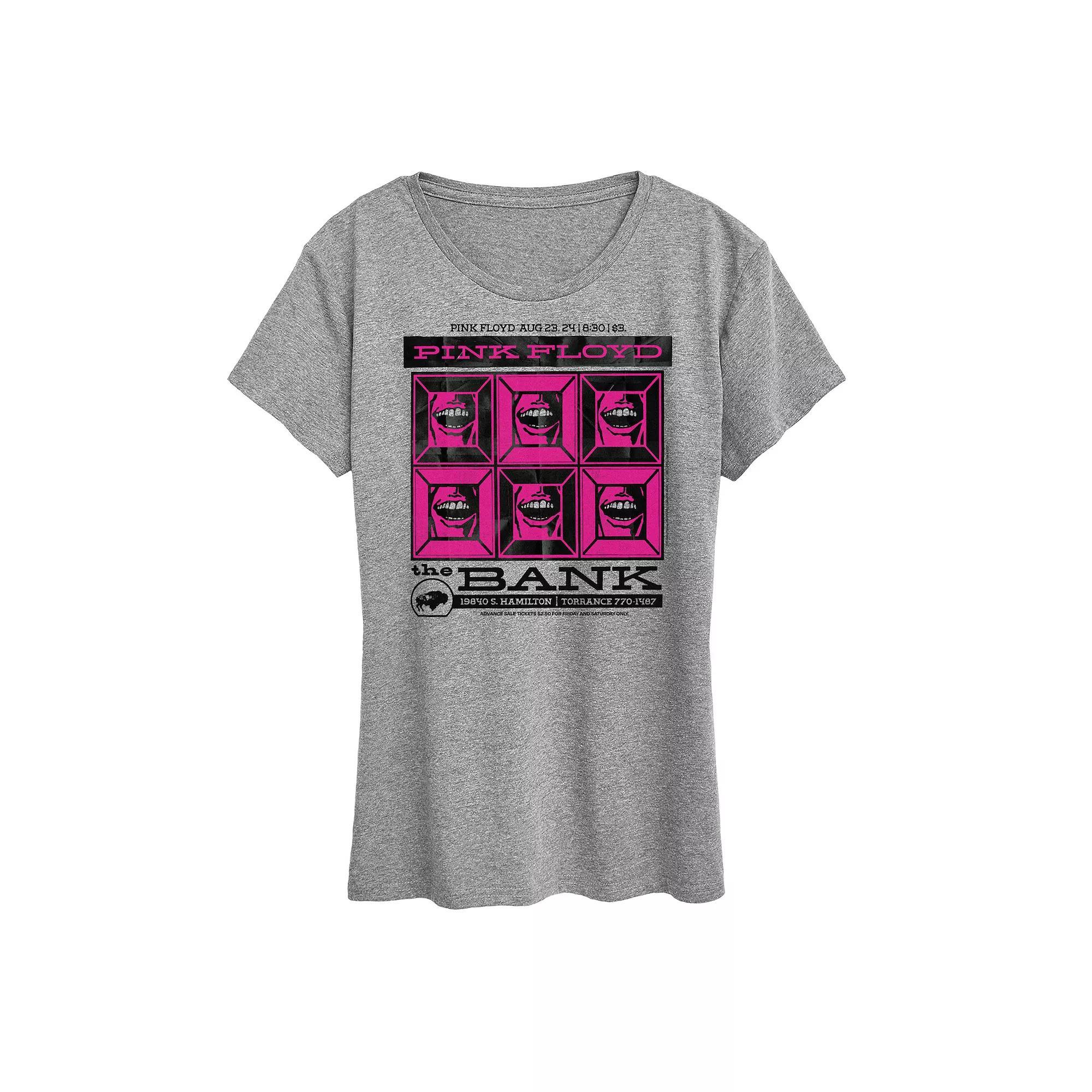 Womens Pink Floyd The Bank Poster Graphic Tee Product Image