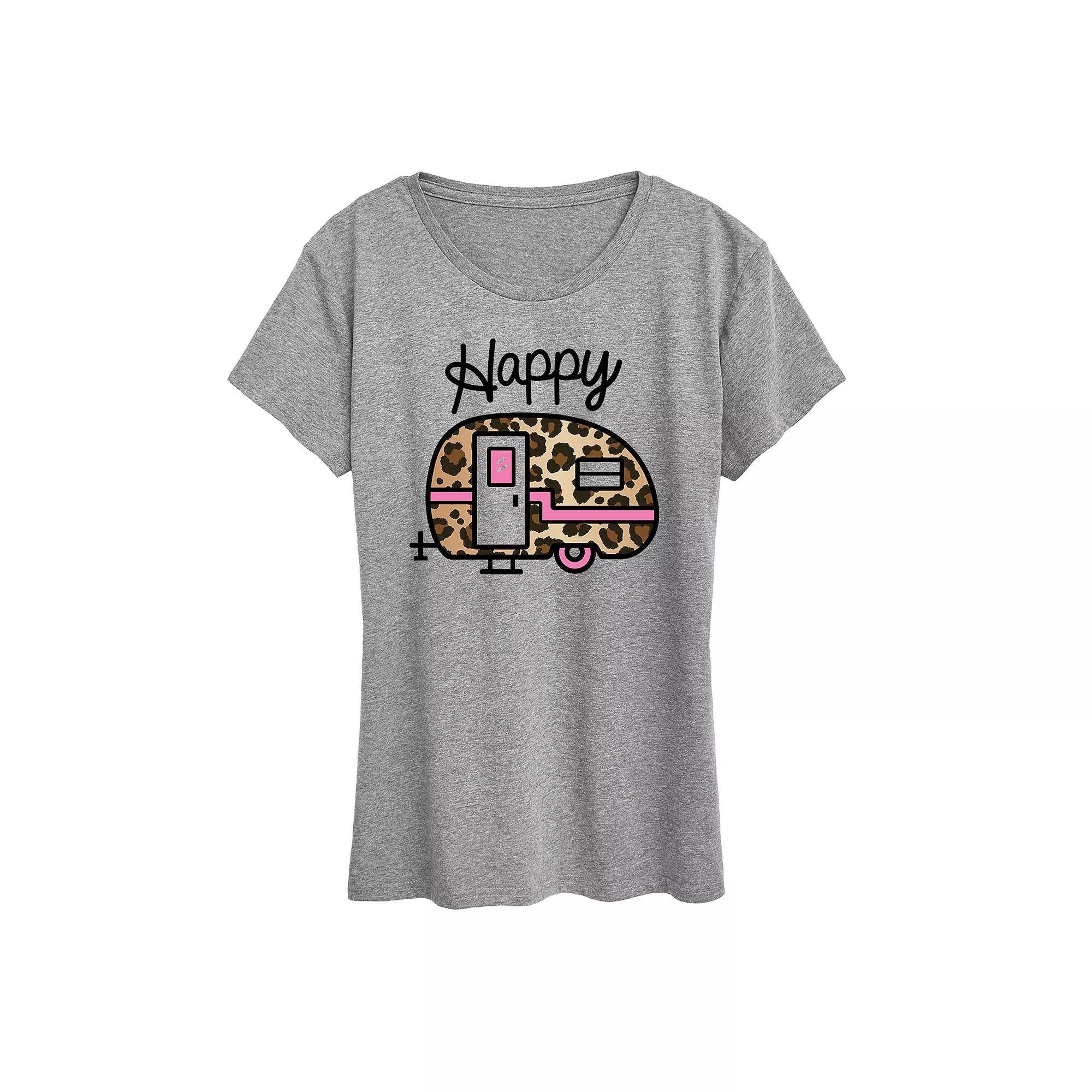 Disneys Mickey Mouse Womens Coffee Graphic Tee Grey Gray Product Image