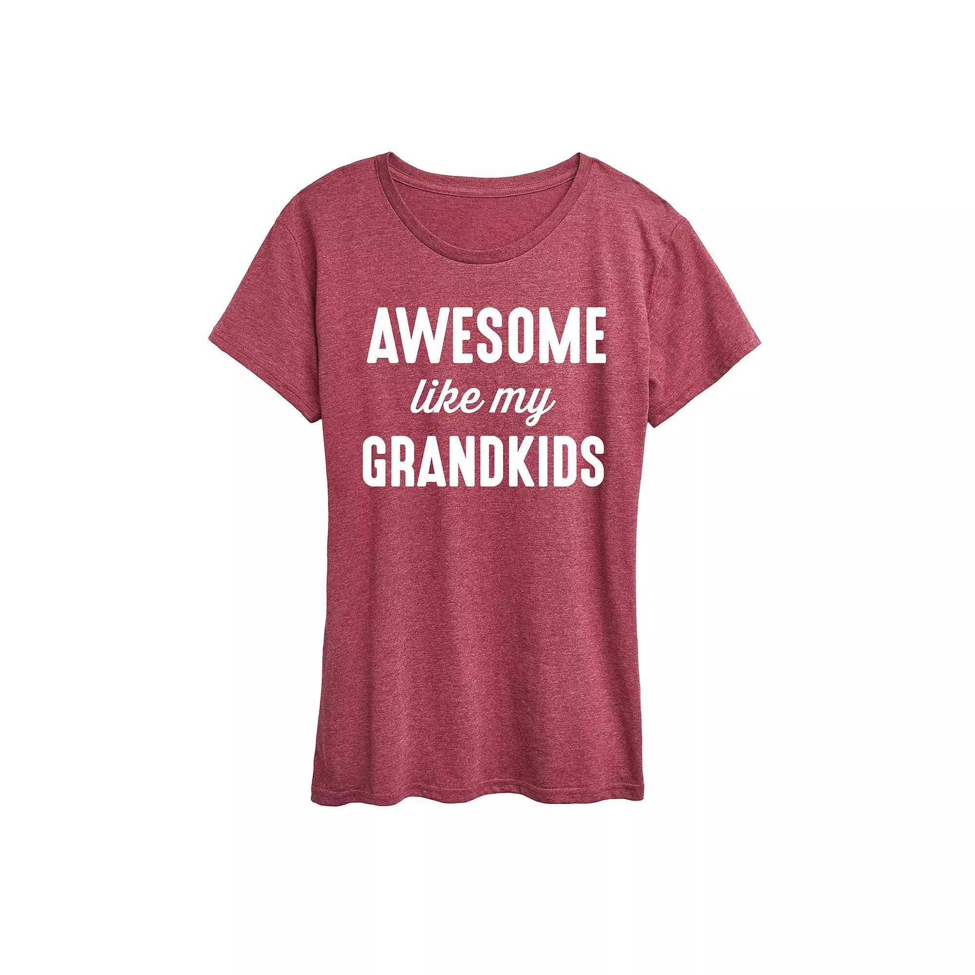 Disneys Mickey Mouse Womens Holiday Ho Ho Ho Graphic Tee, Girls Heather Grey Product Image