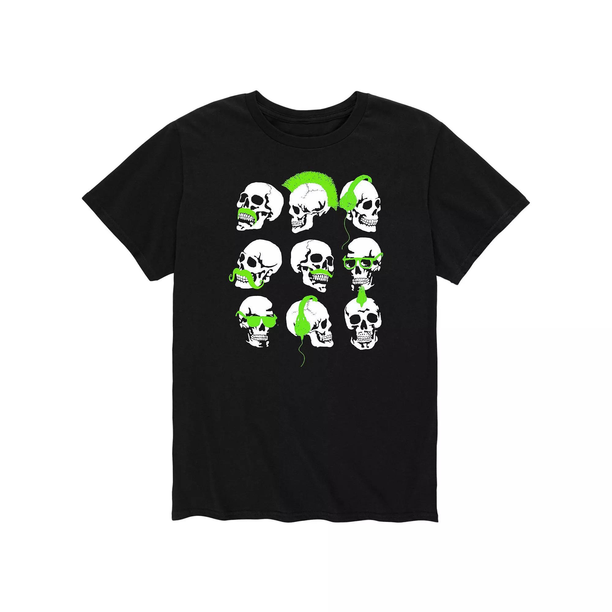 Mens Skull Crew Graphic Tee Product Image