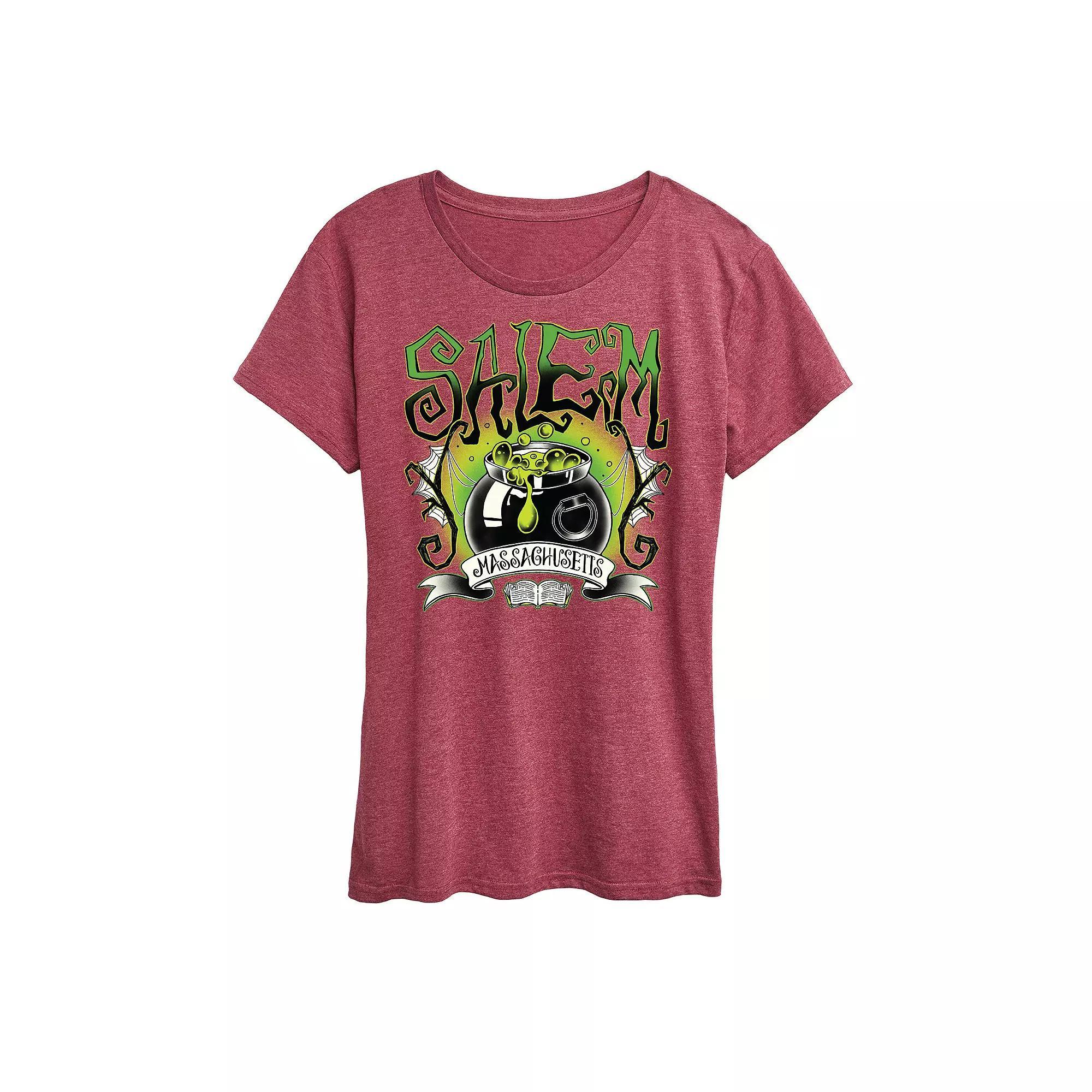 Womens Salem Witchy Collegiate Graphic Tee Product Image
