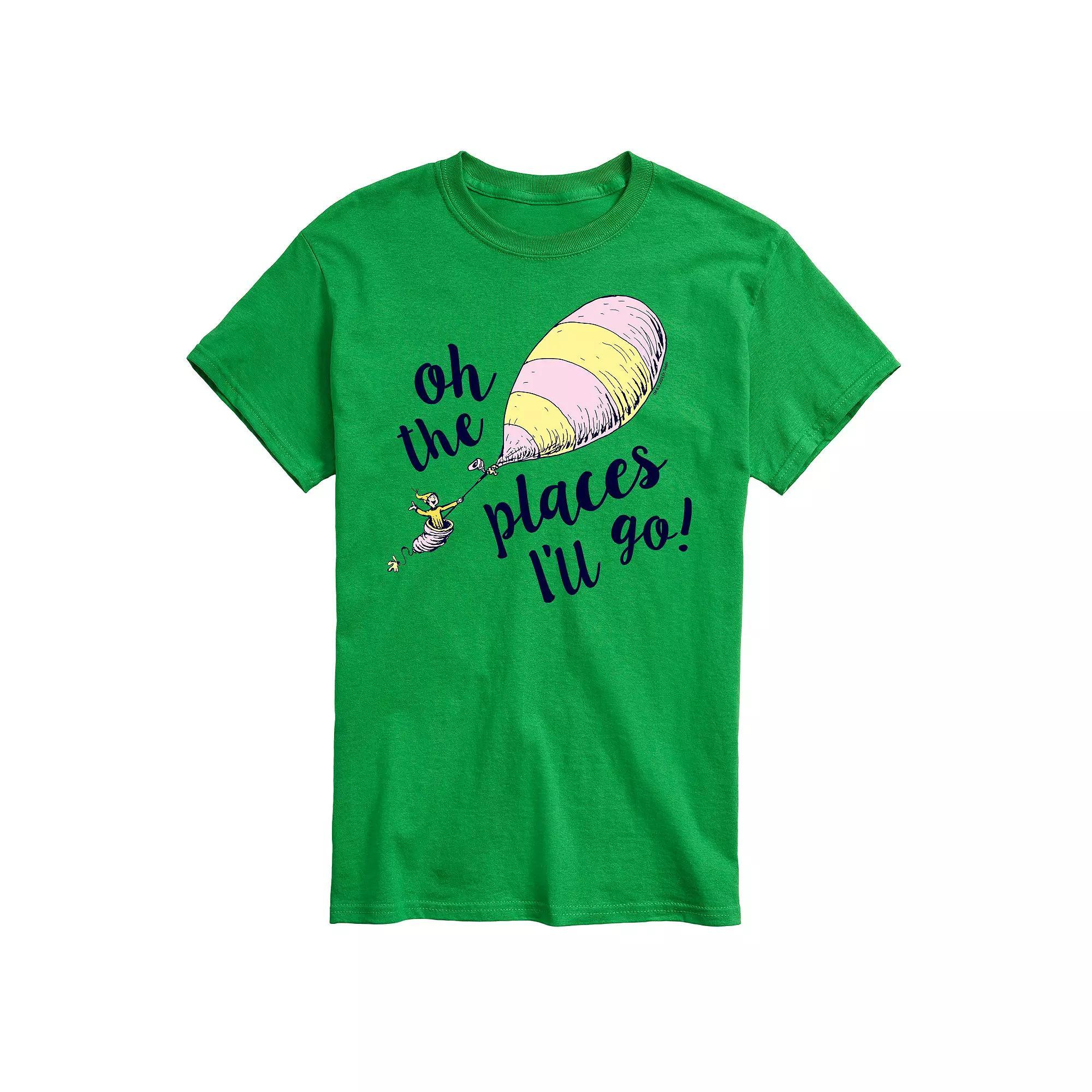 Big & Tall Dr. Seuss Places Ill Go Tee, Mens Product Image